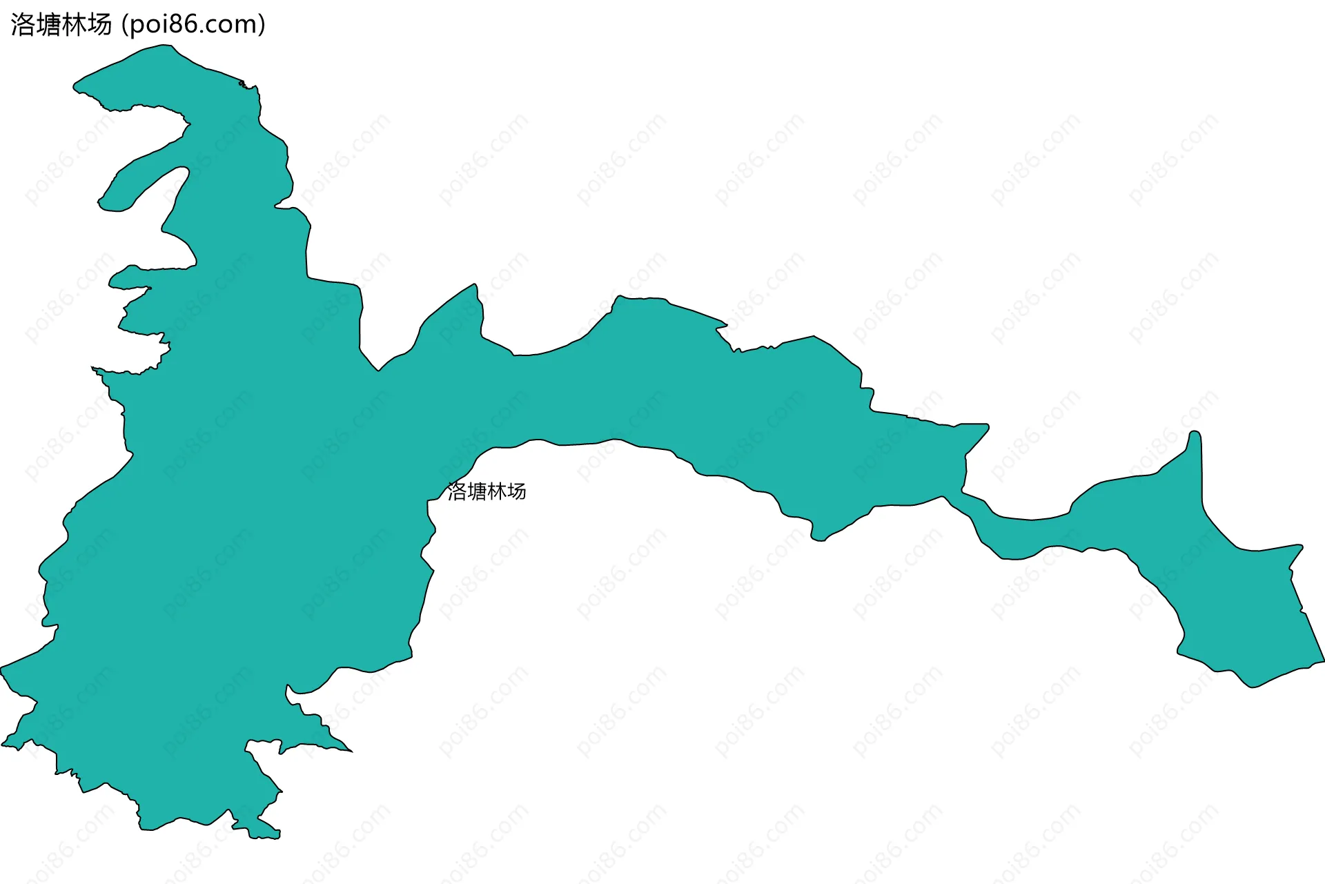 洛塘林场边界地图