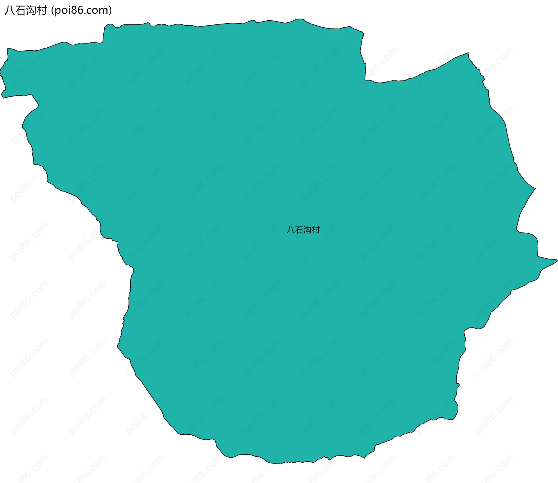 八石沟村边界地图