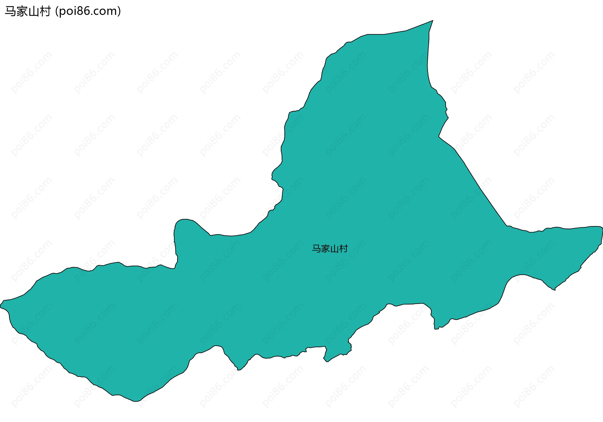 马家山村边界地图