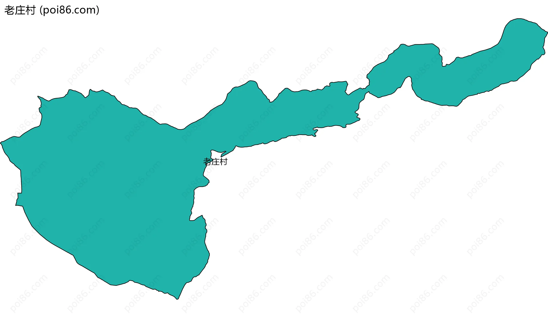 老庄村边界地图