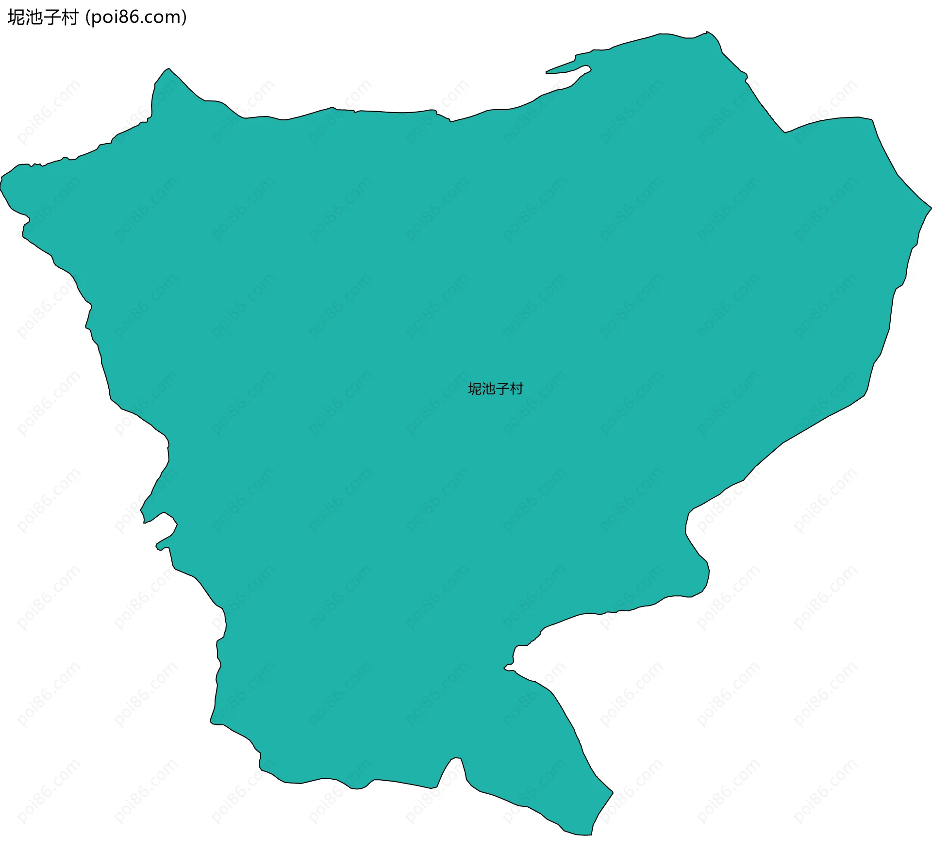 坭池子村边界地图