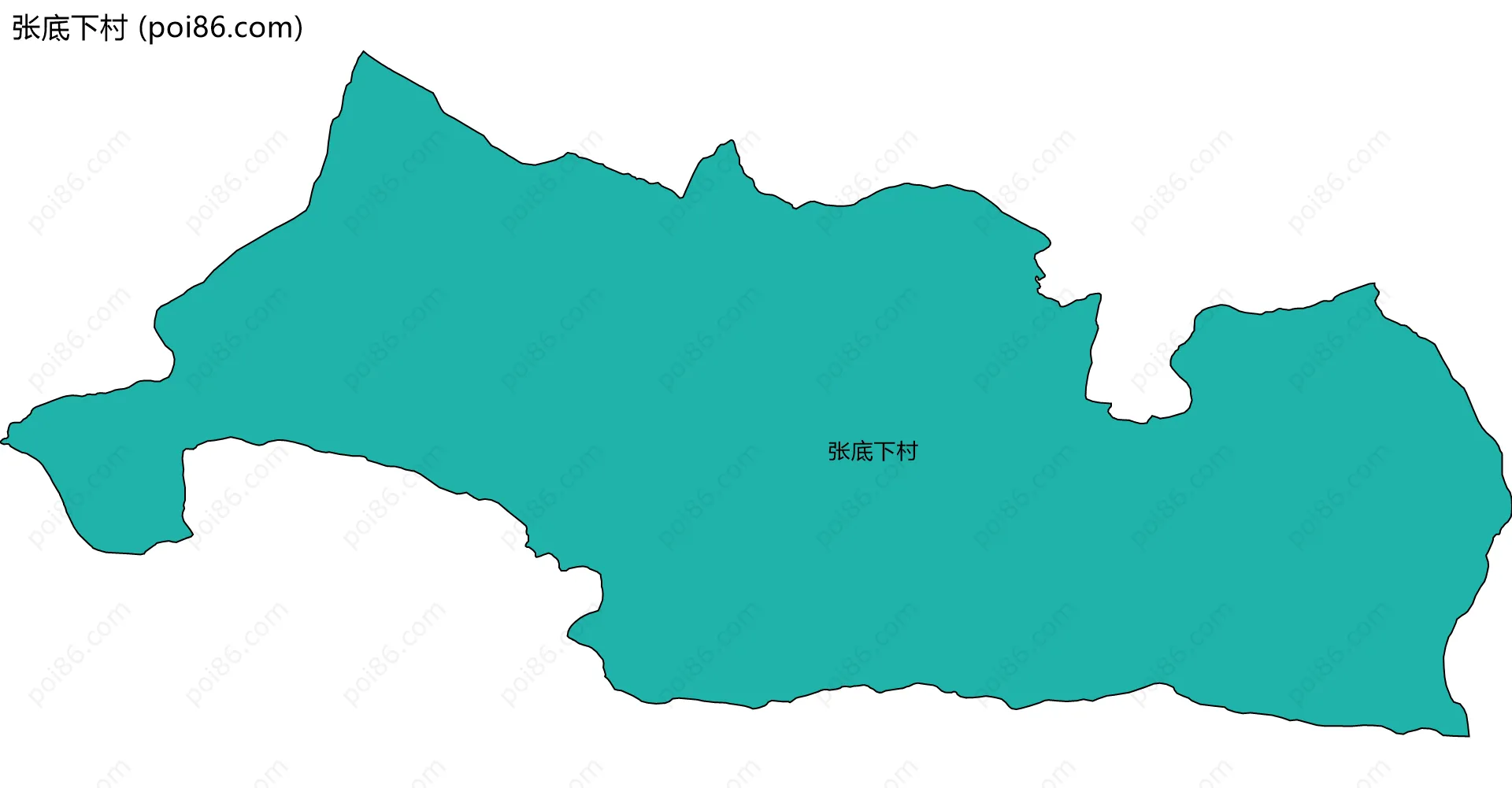 张底下村边界地图