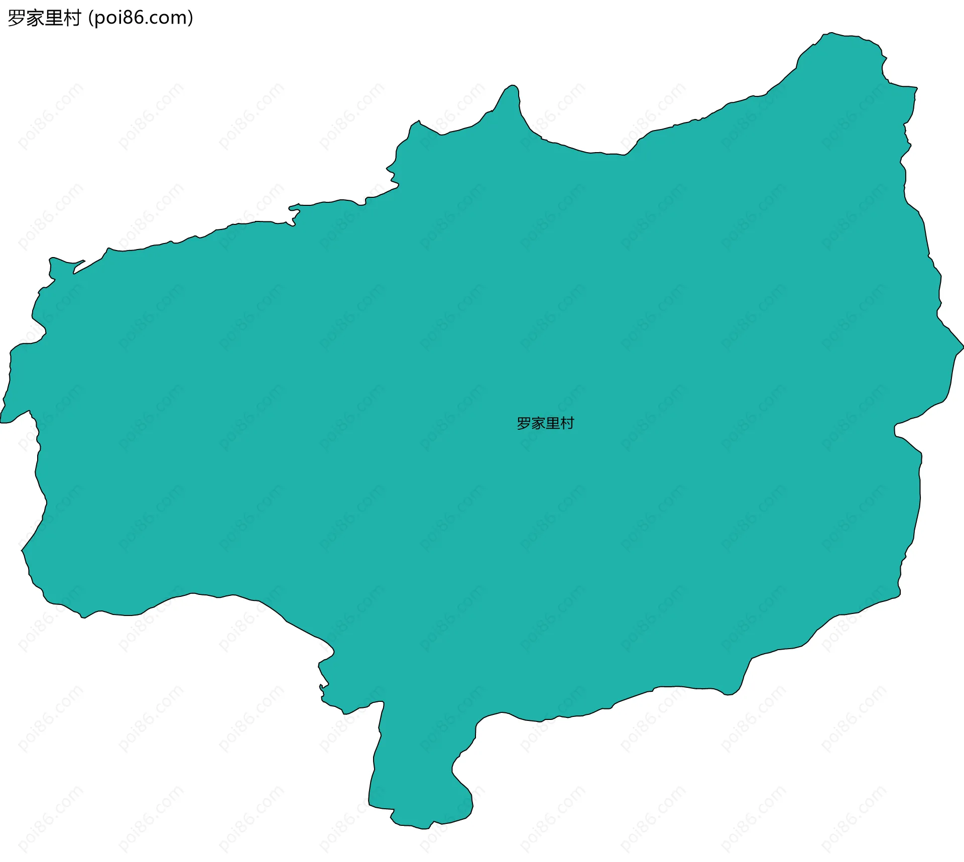 罗家里村边界地图