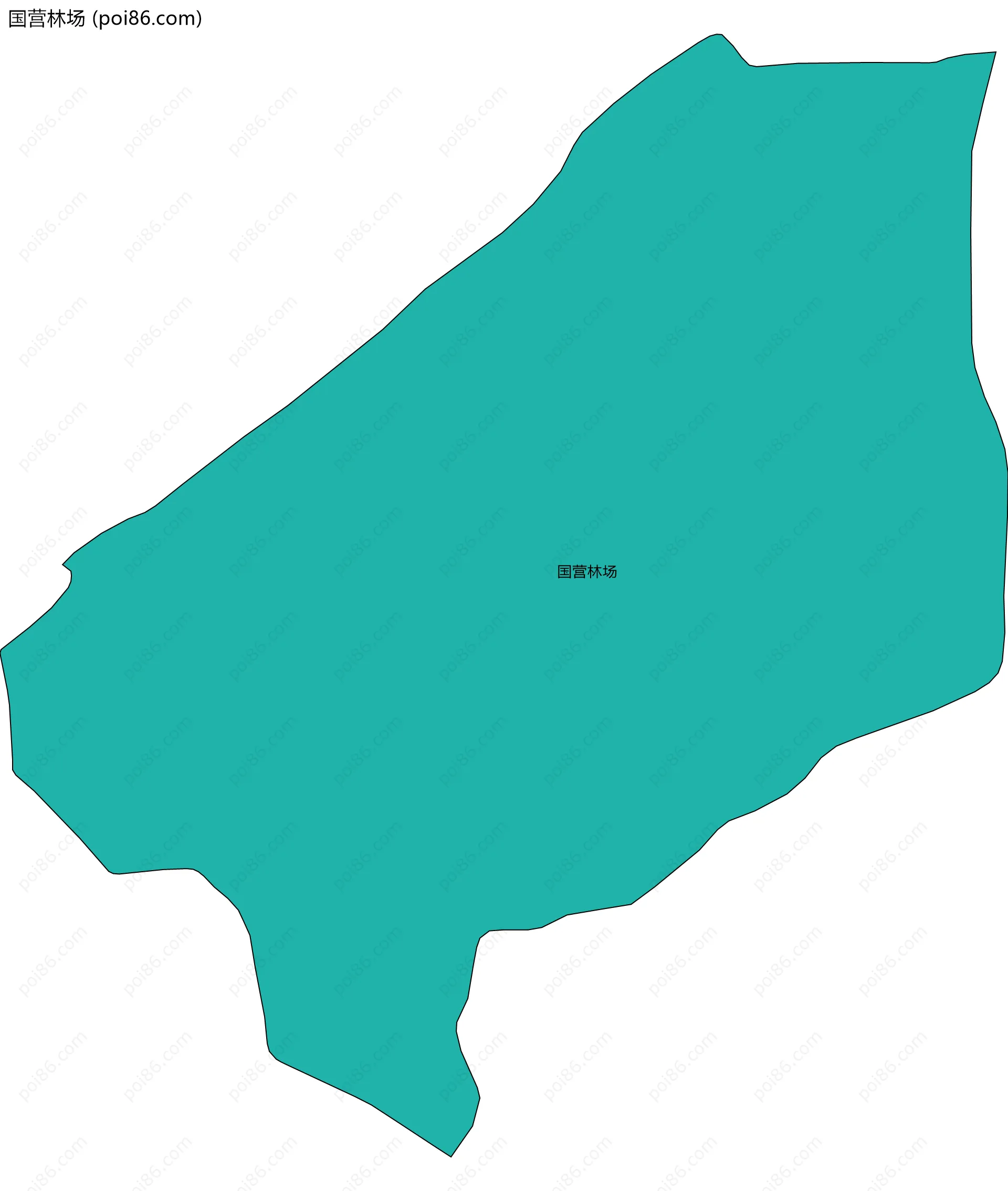 国营林场边界地图