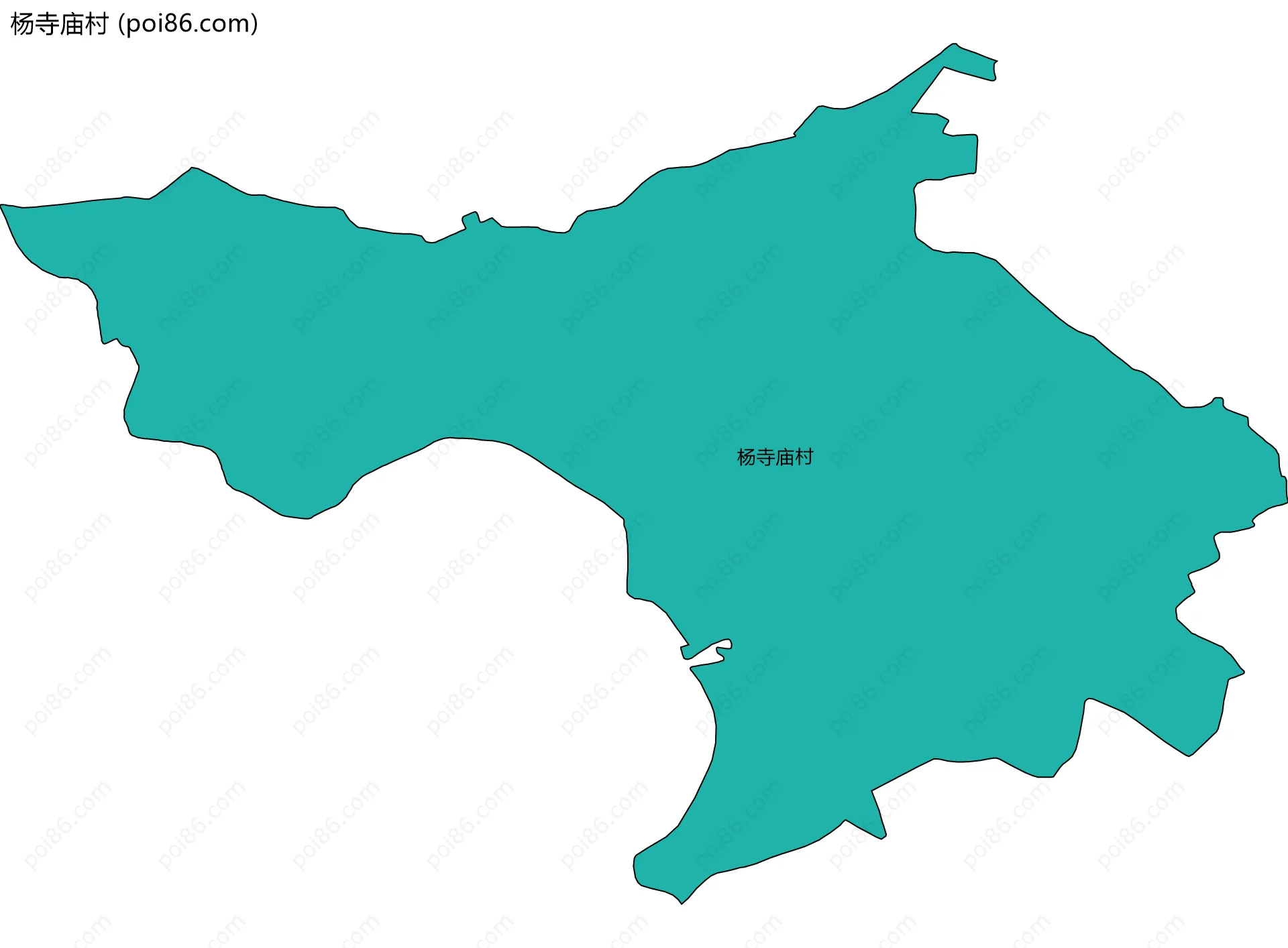 杨寺庙村边界地图