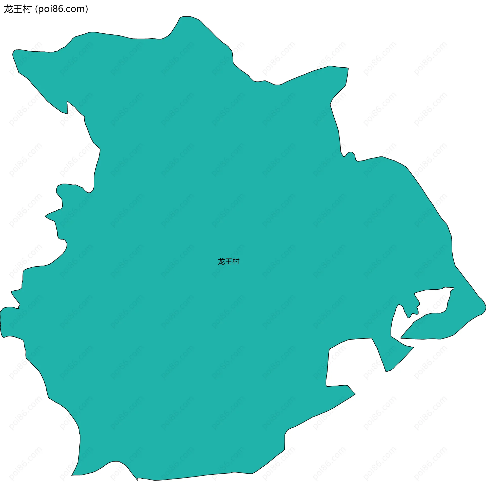 龙王村边界地图