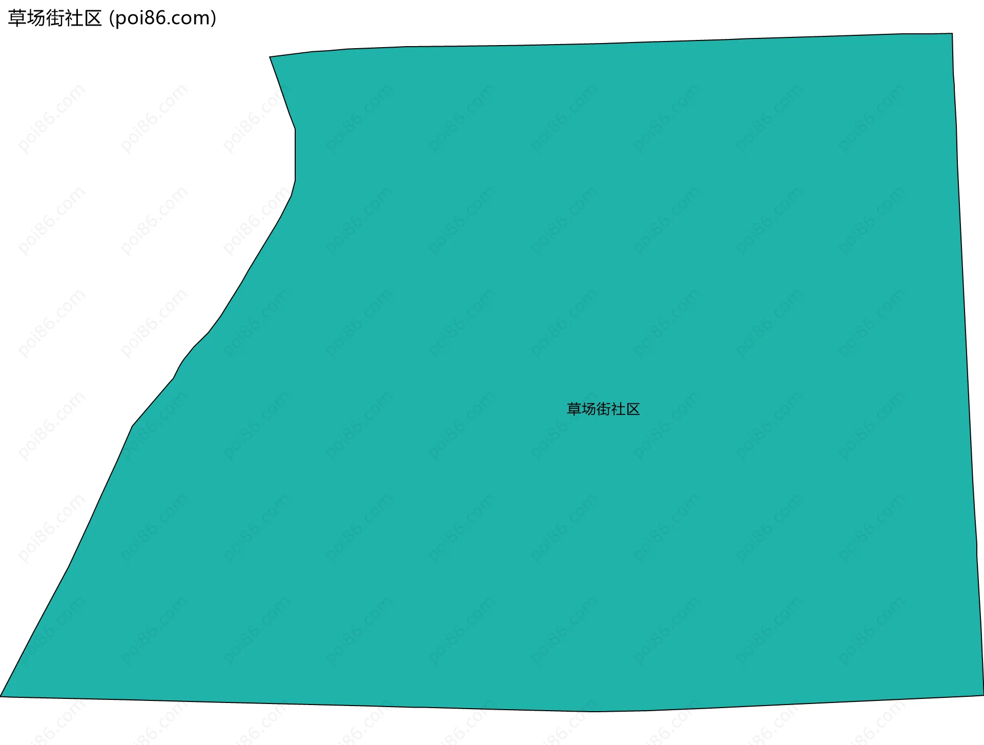草场街社区边界地图
