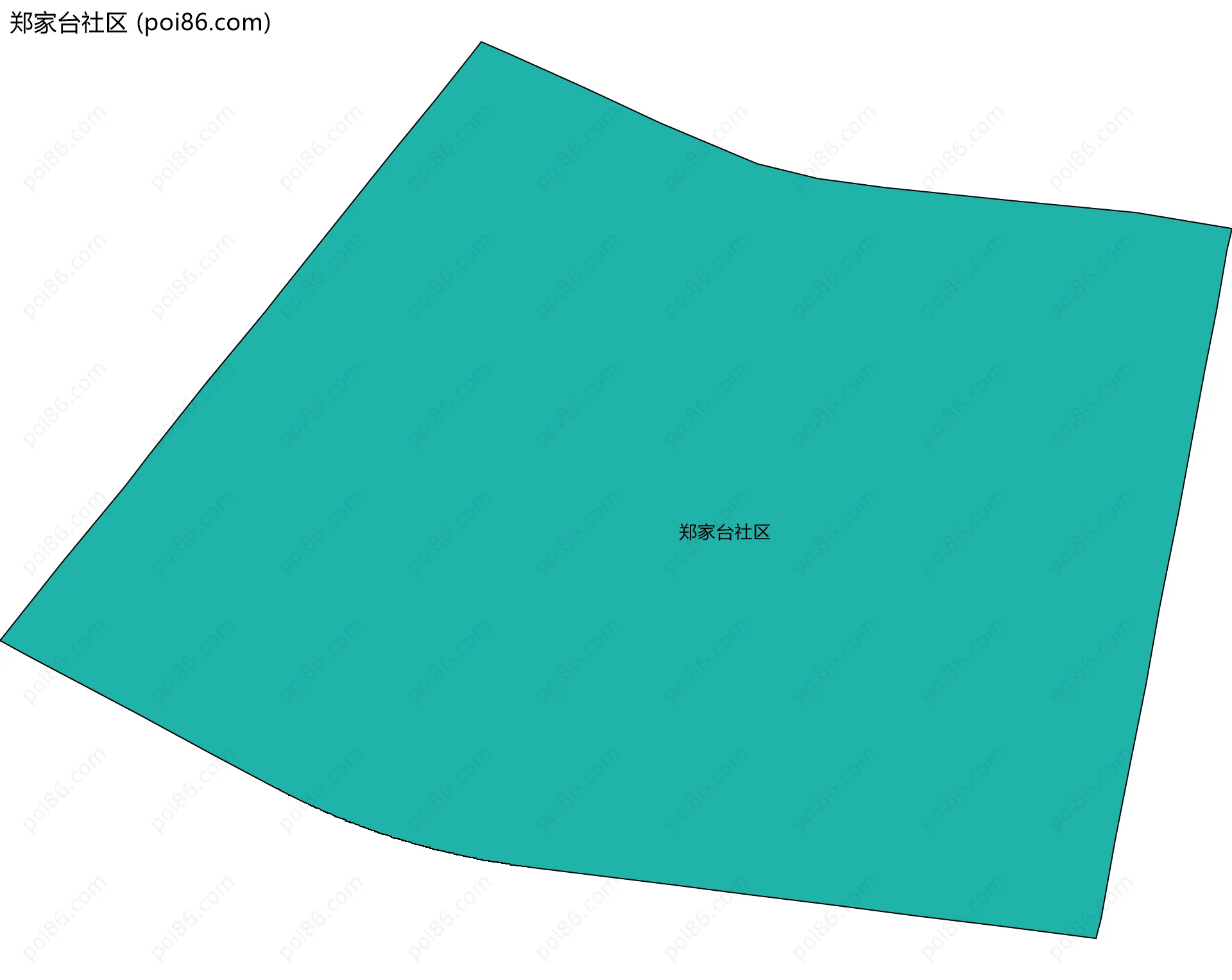 郑家台社区边界地图