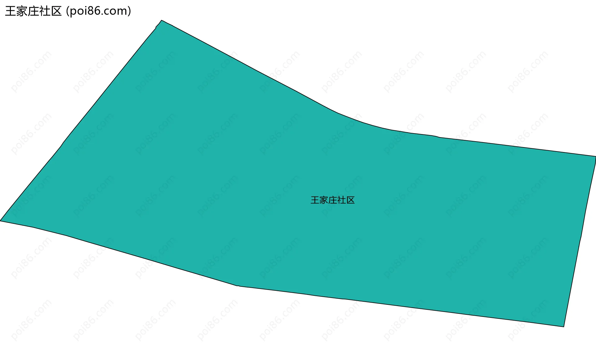 王家庄社区边界地图