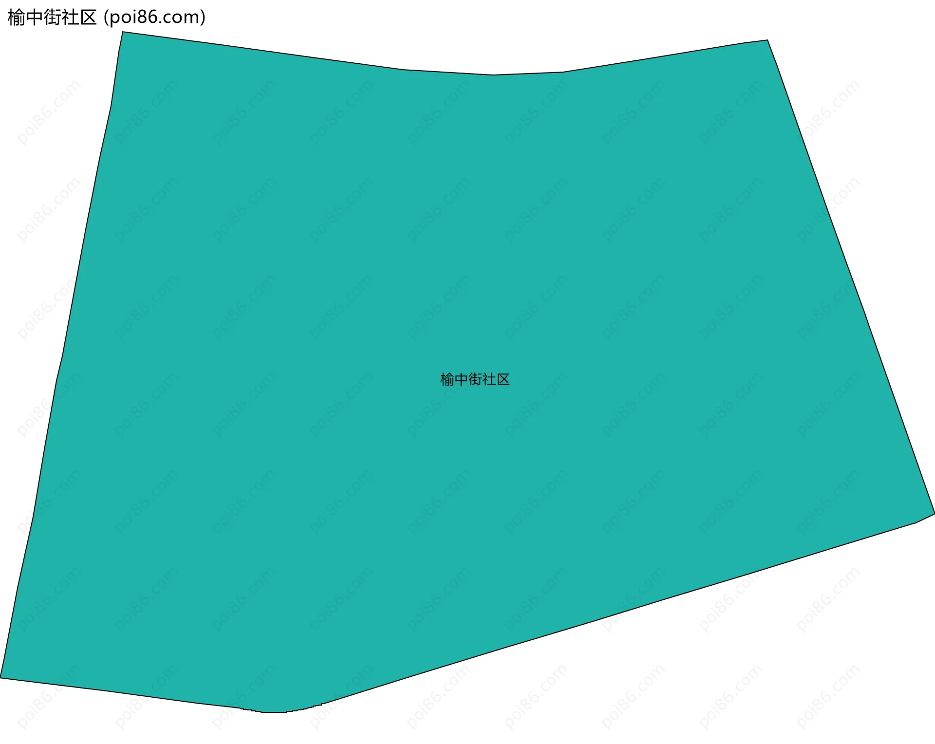 榆中街社区边界地图