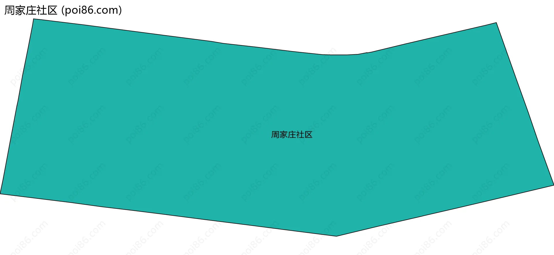 周家庄社区边界地图