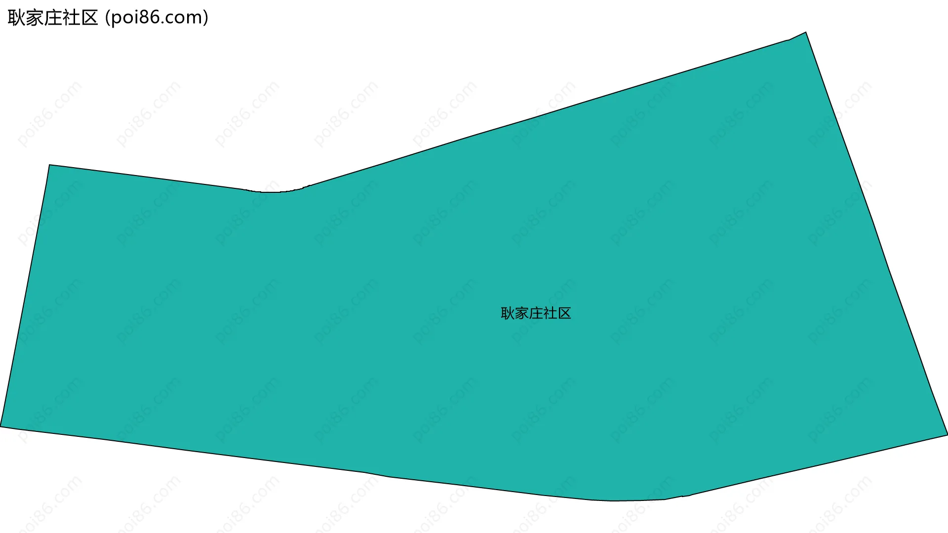 耿家庄社区边界地图
