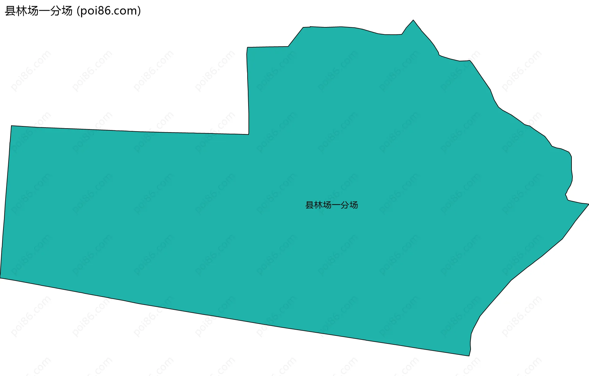 县林场一分场边界地图