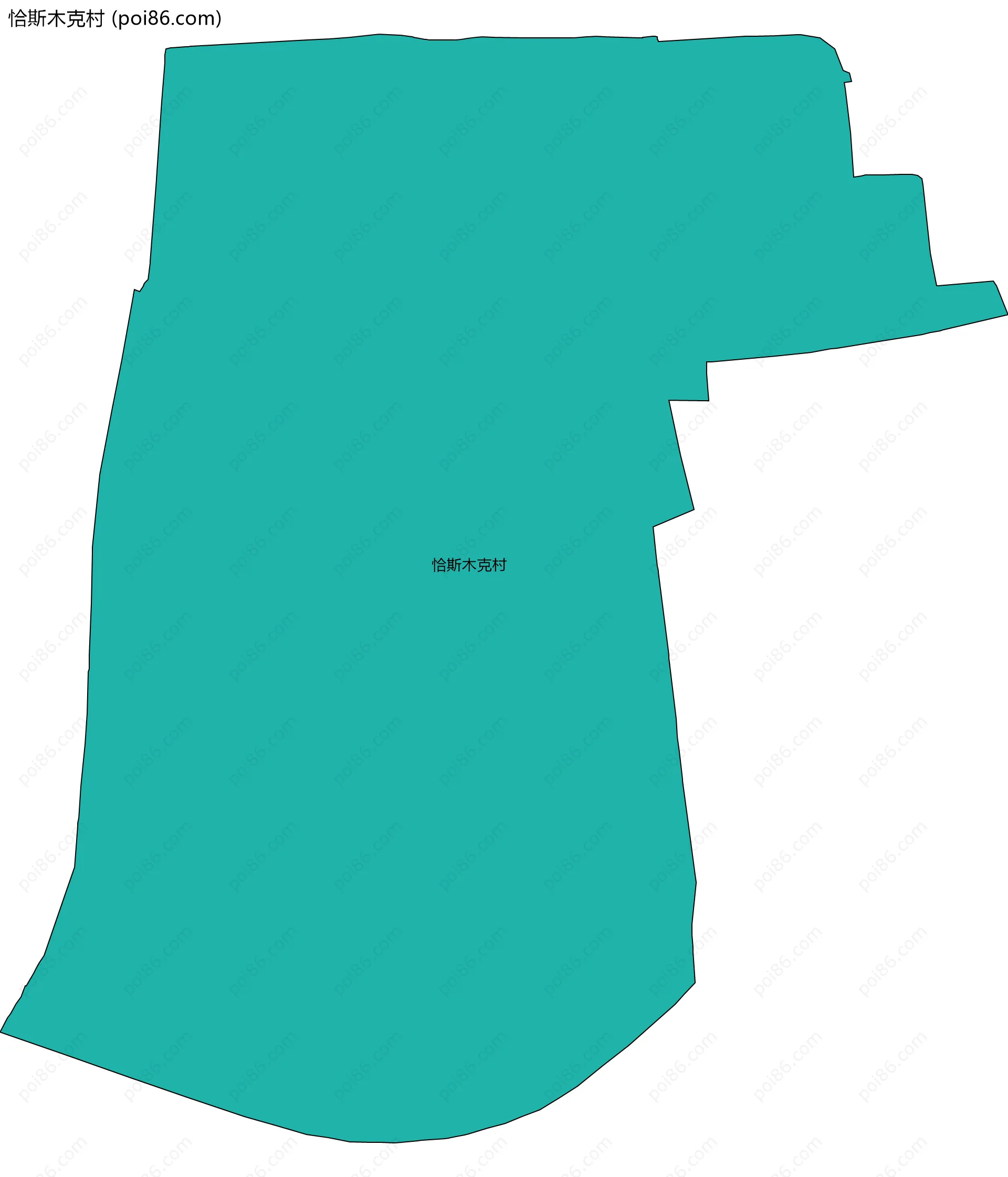 恰斯木克村边界地图