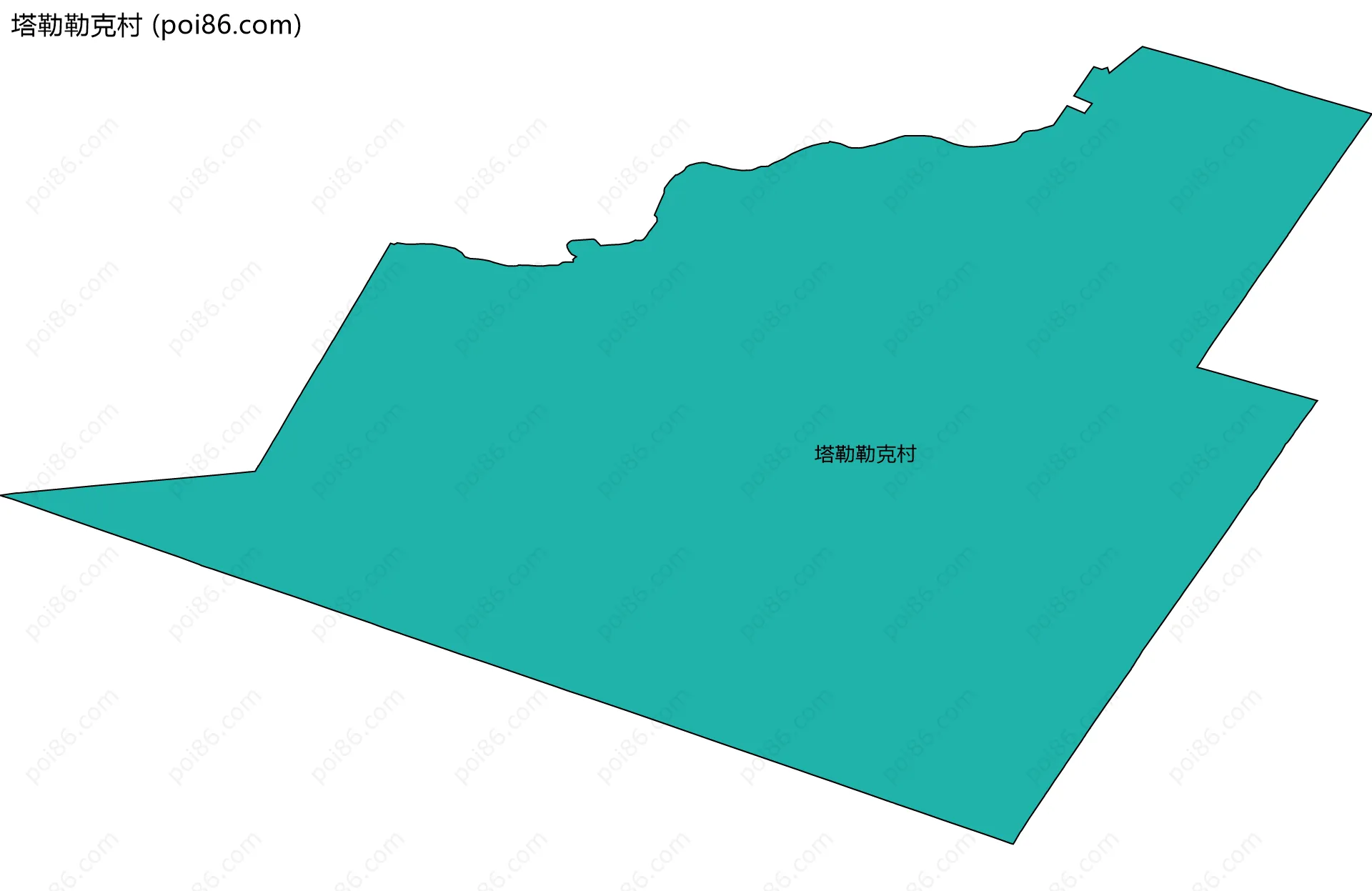 塔勒勒克村边界地图