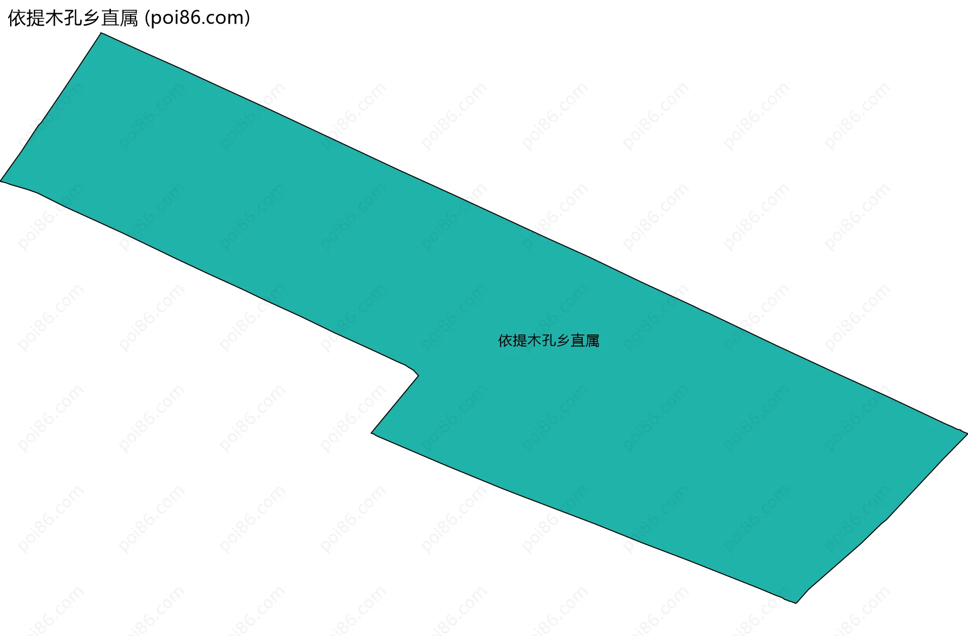 依提木孔乡直属边界地图