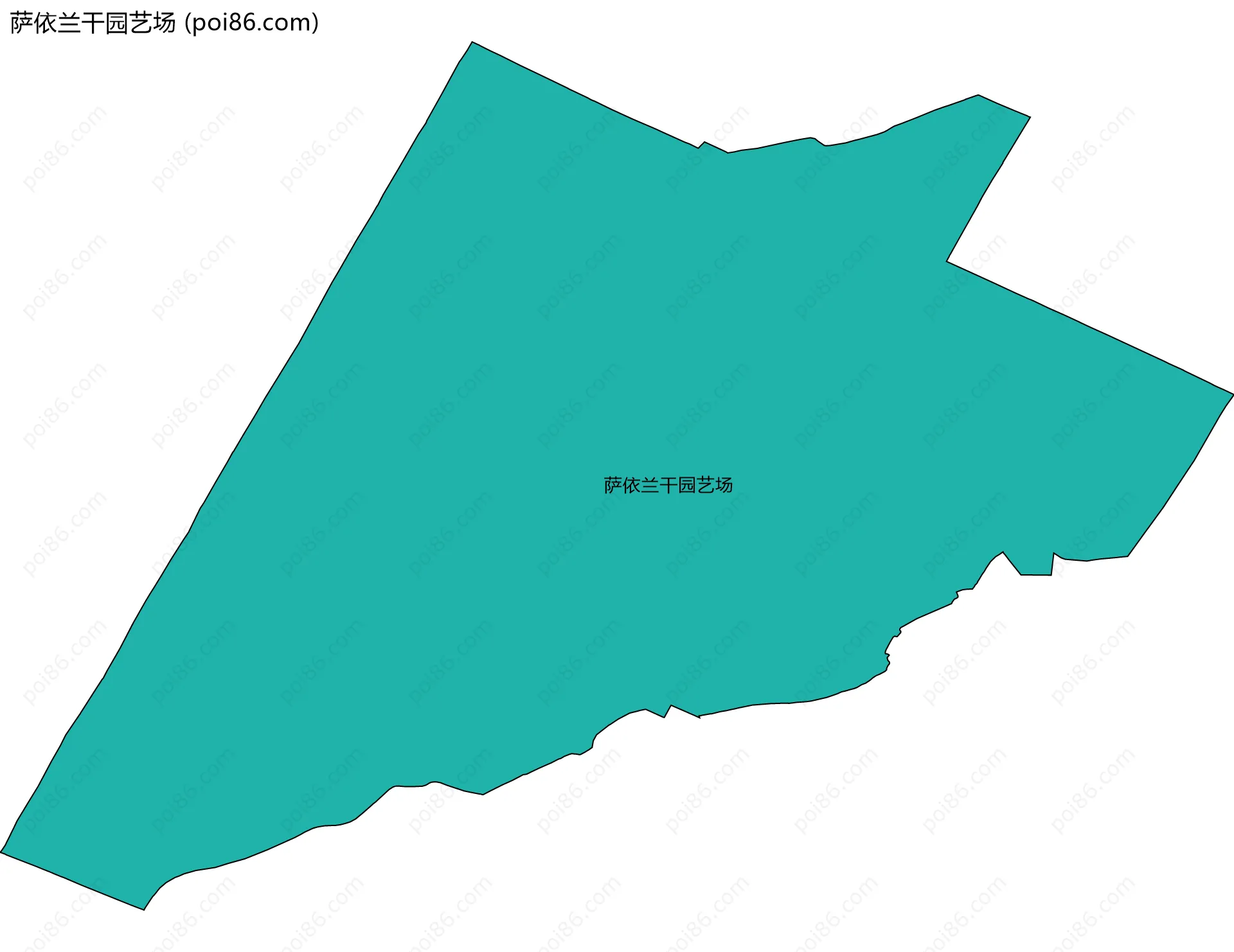 萨依兰干园艺场边界地图