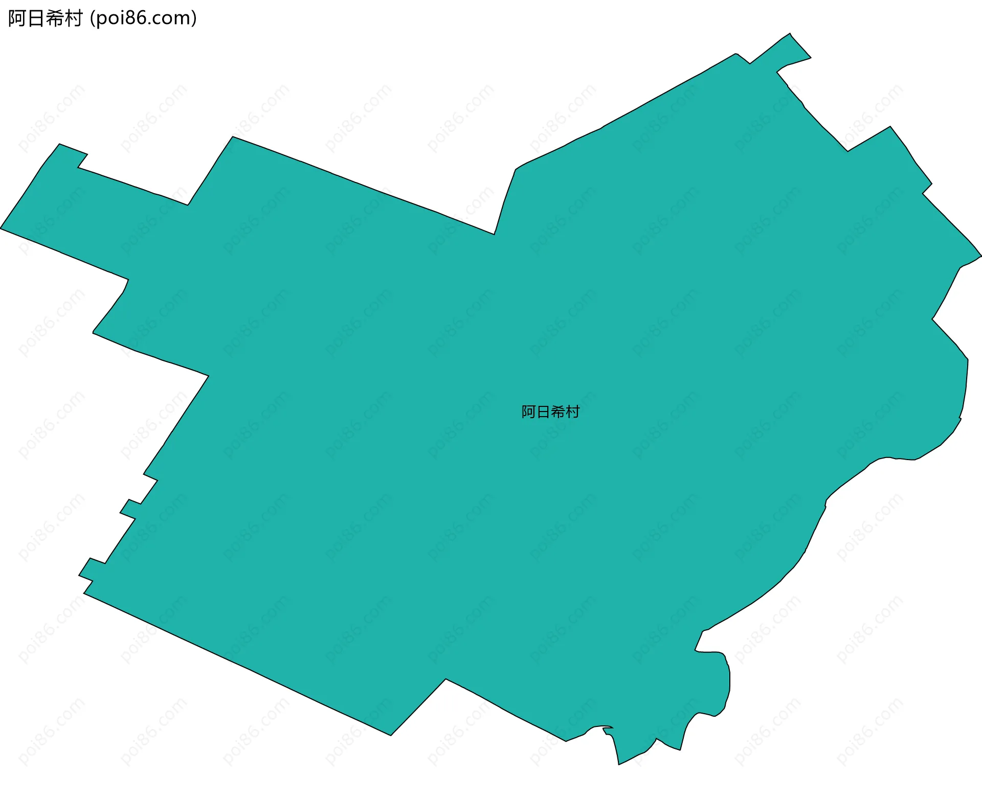 阿日希村边界地图