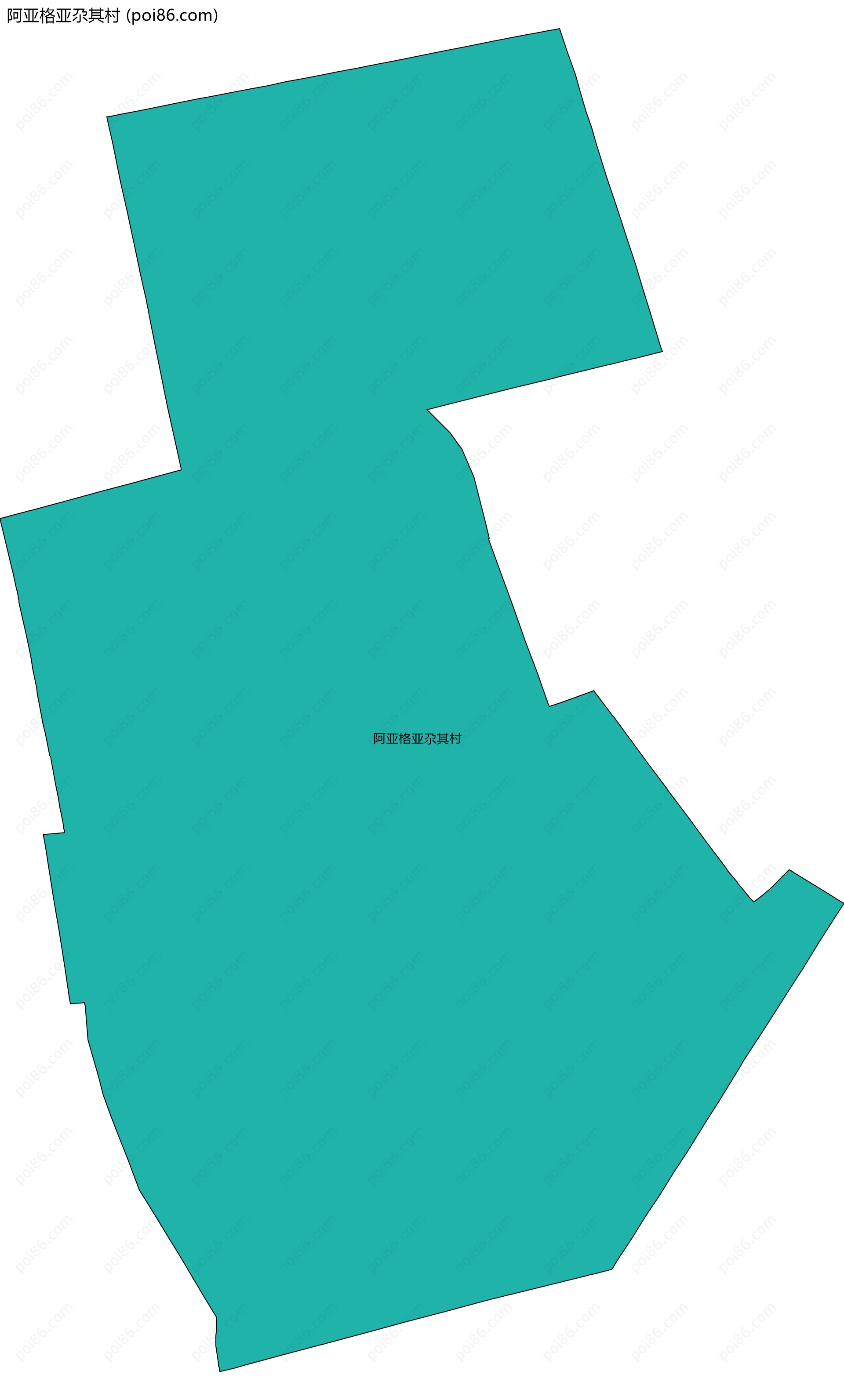 阿亚格亚尕其村边界地图