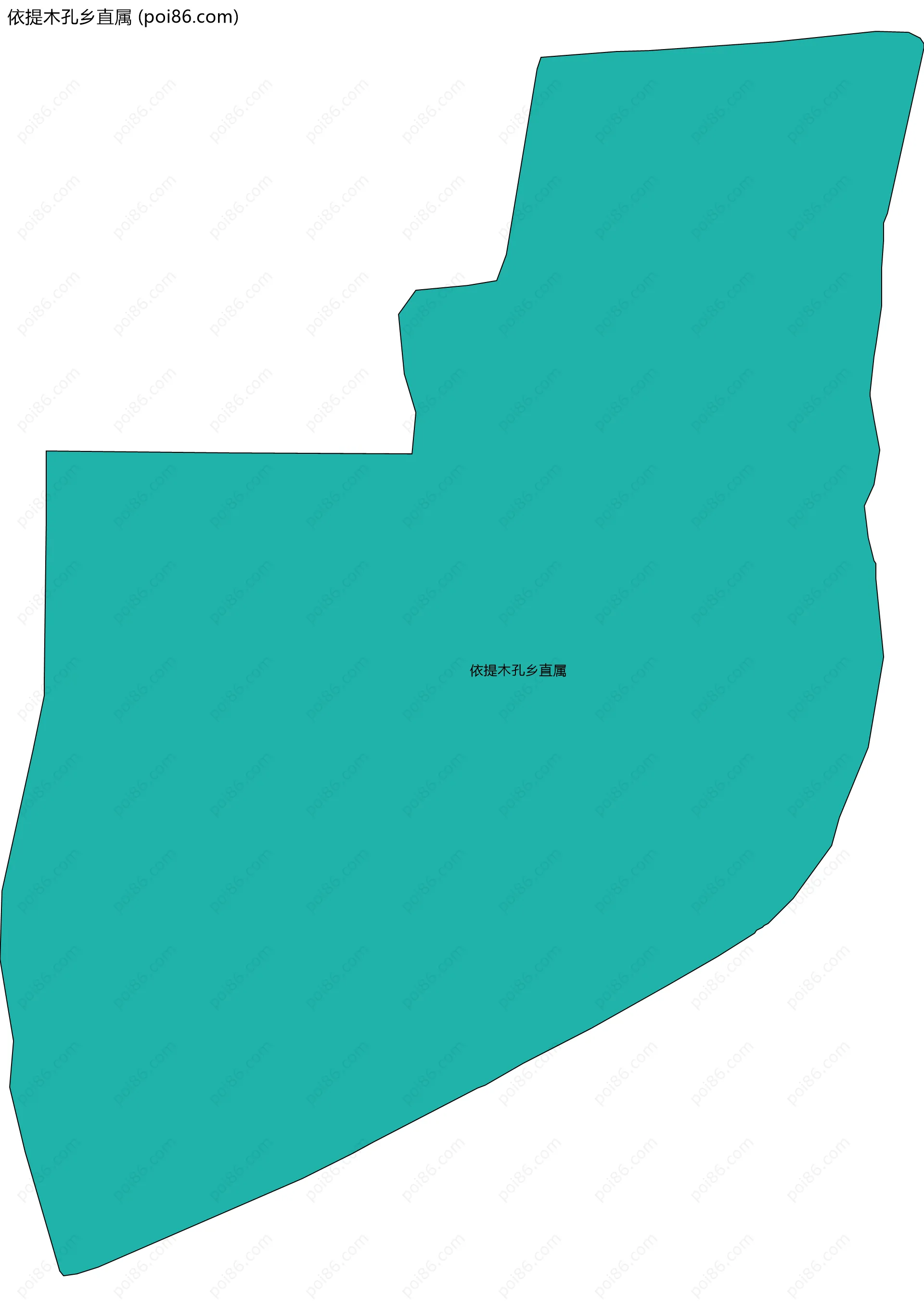 依提木孔乡直属边界地图