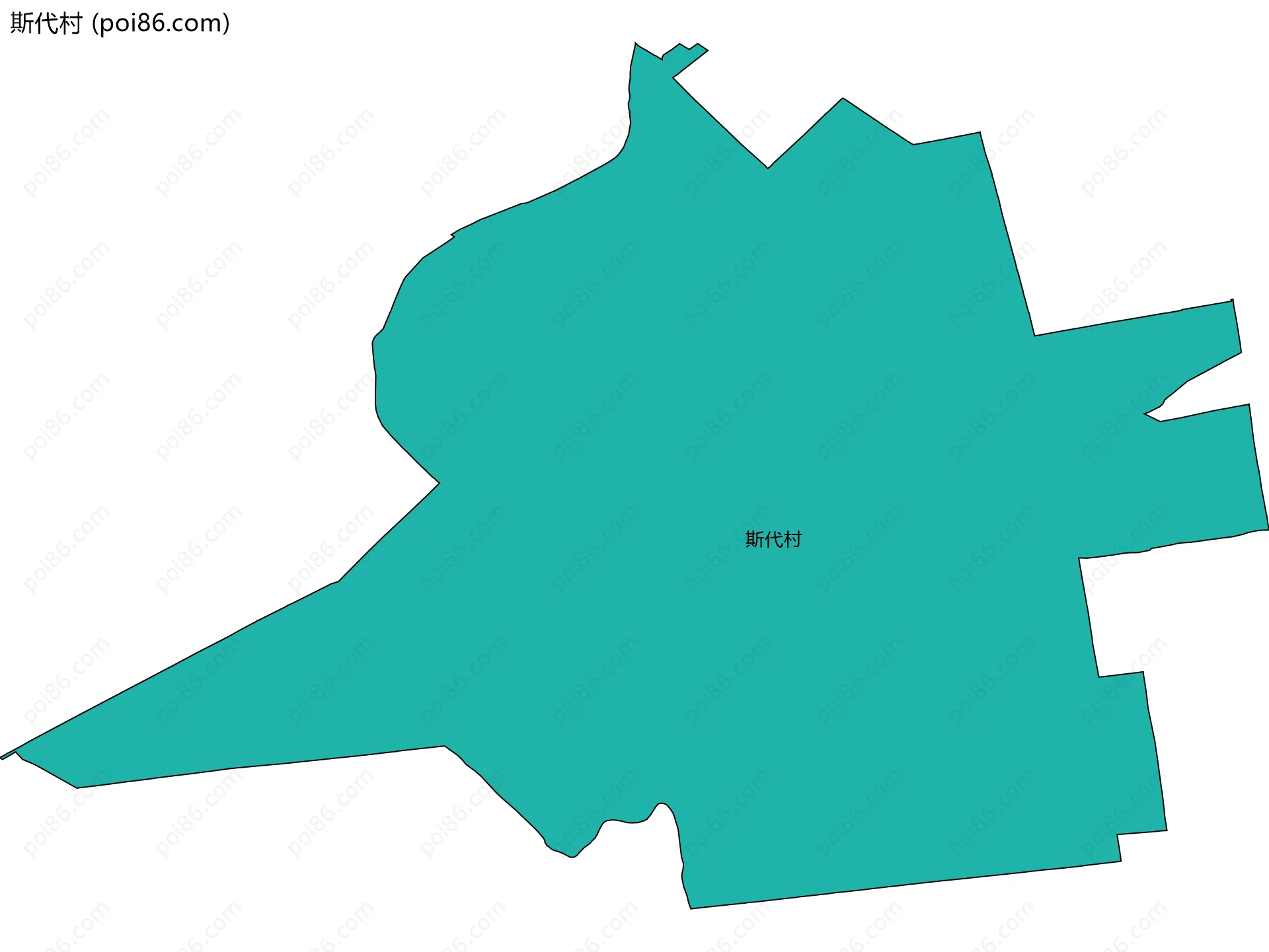斯代村边界地图