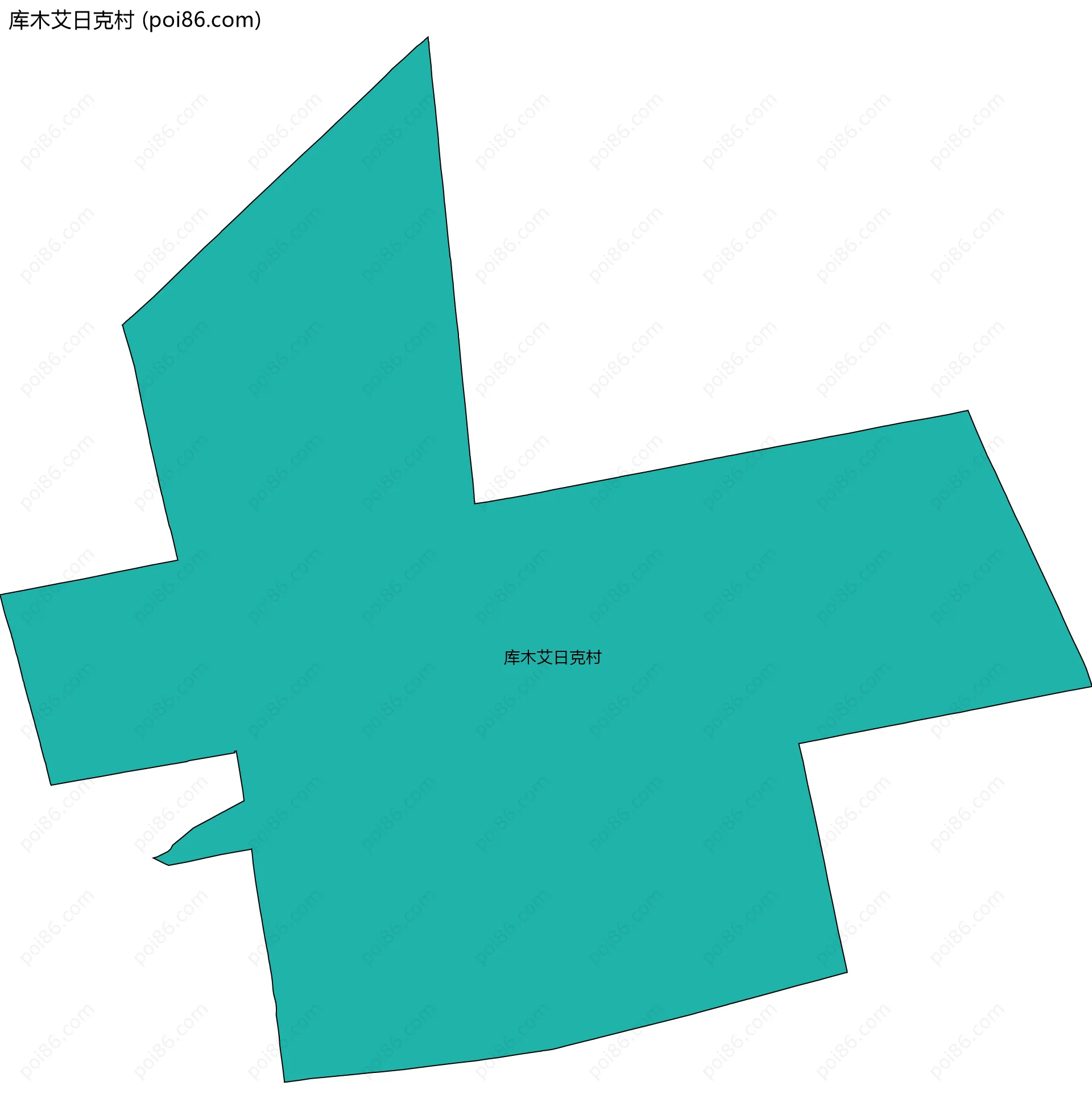 库木艾日克村边界地图