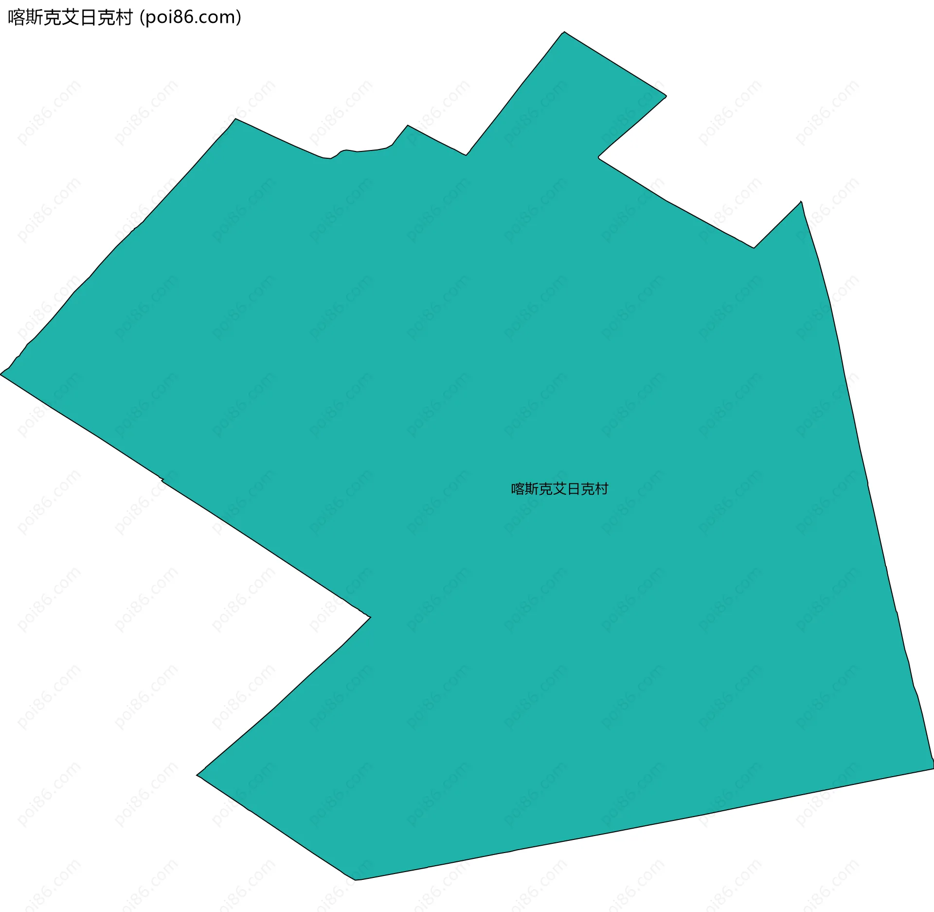 喀斯克艾日克村边界地图
