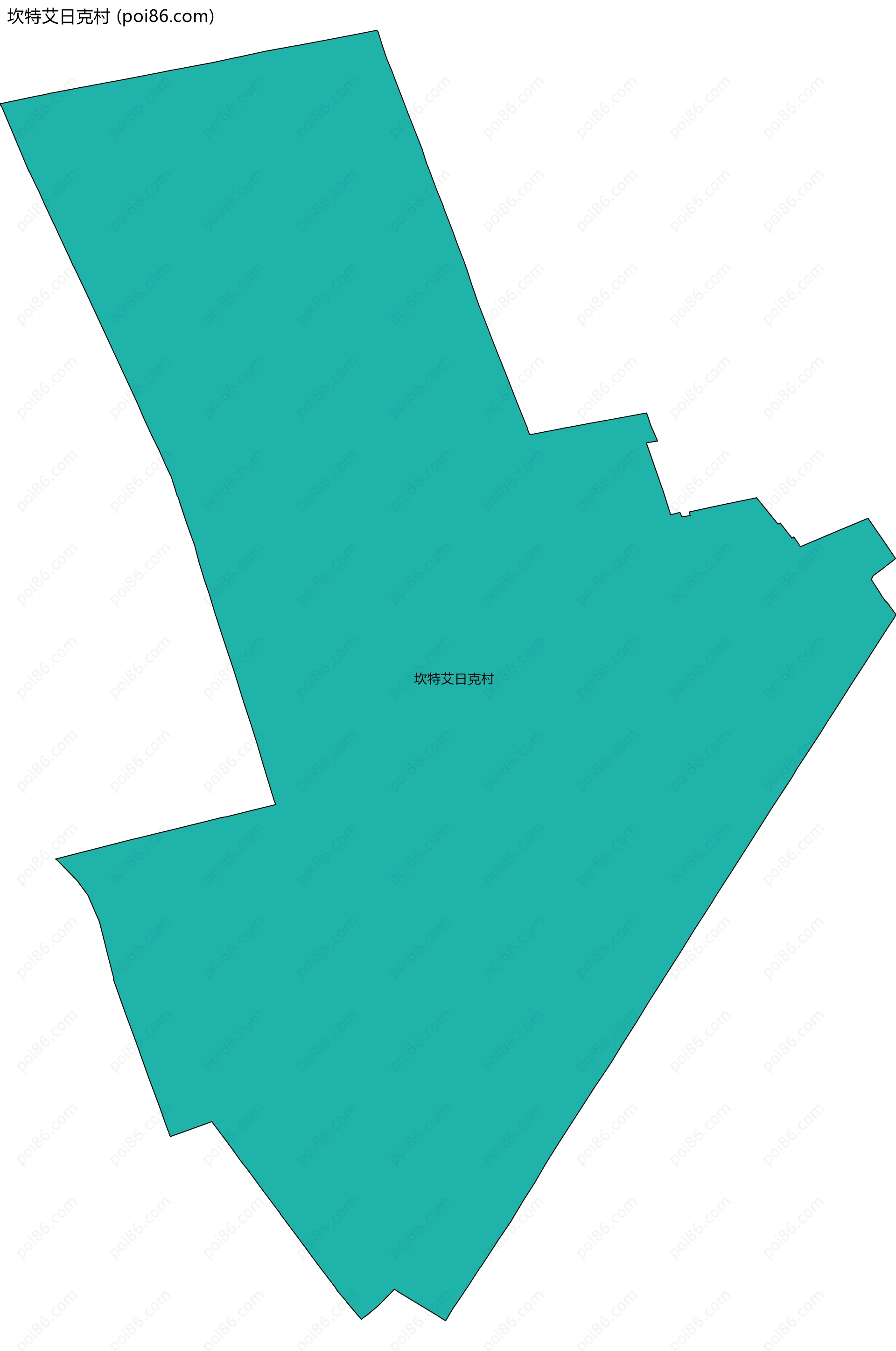 坎特艾日克村边界地图