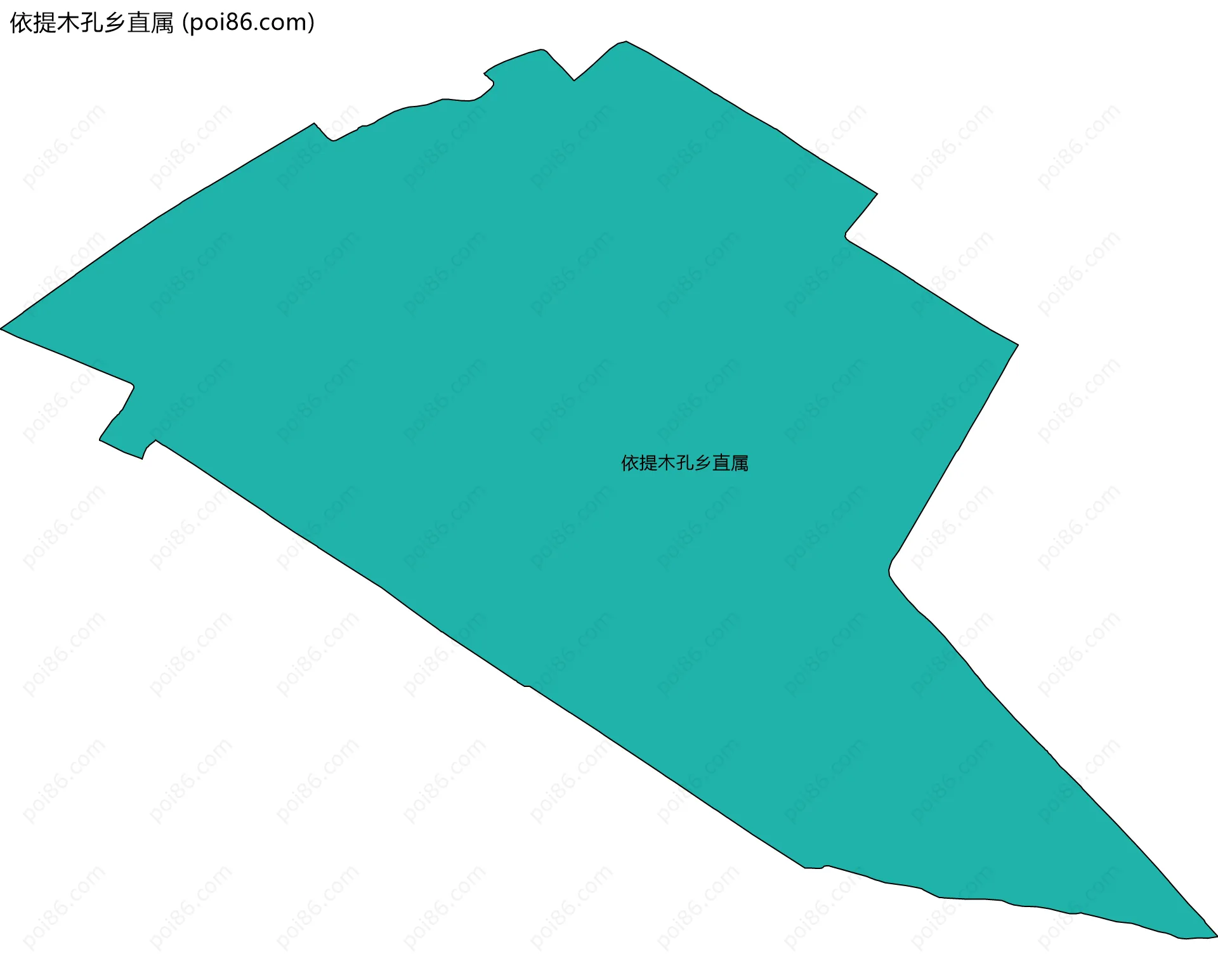 依提木孔乡直属边界地图