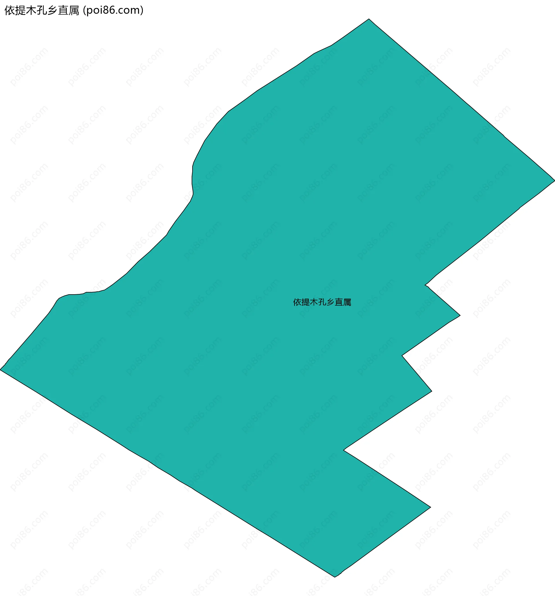 依提木孔乡直属边界地图