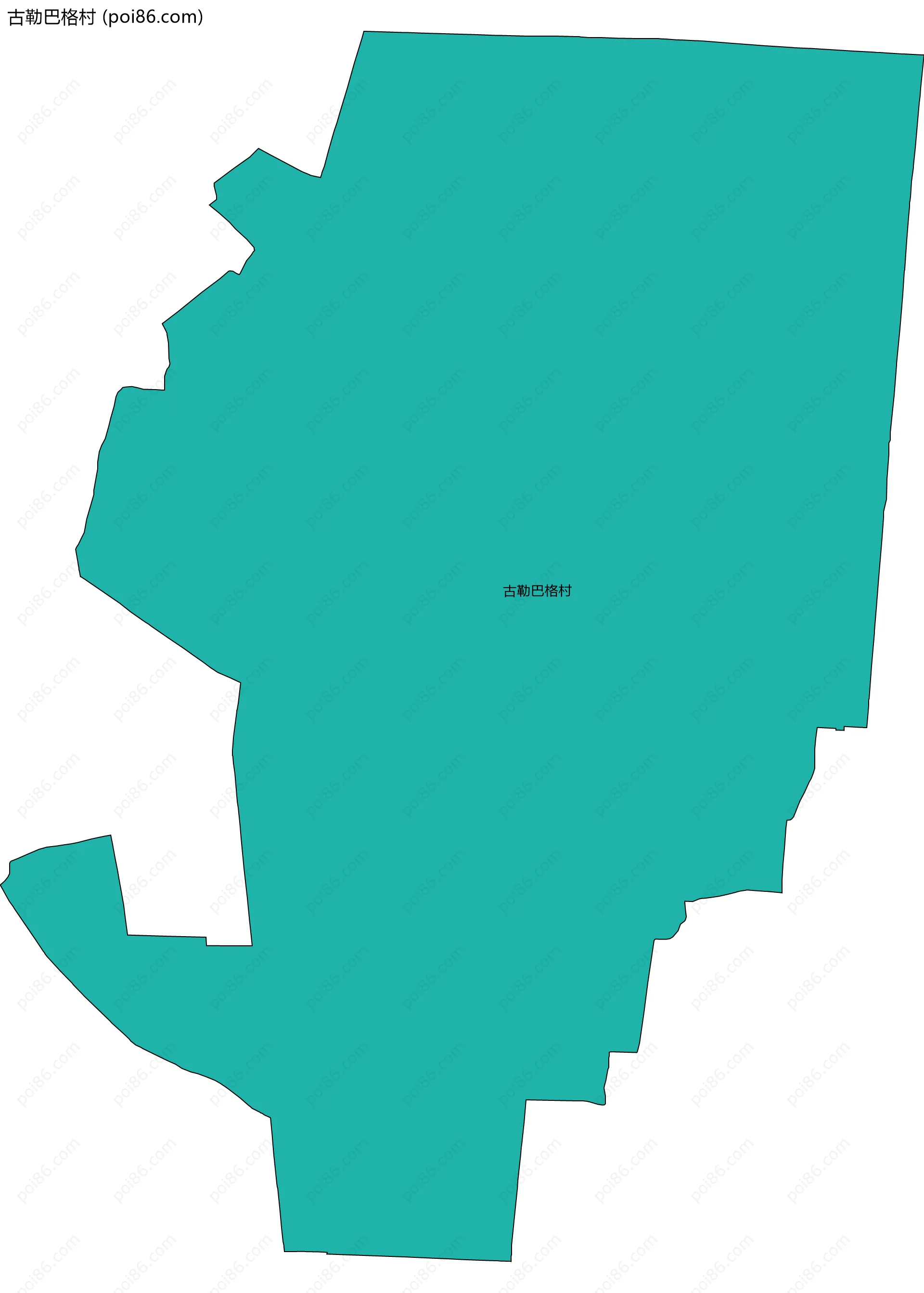 古勒巴格村边界地图