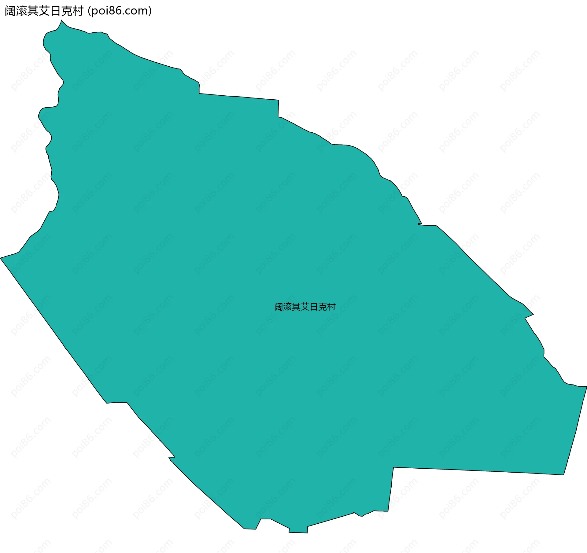 阔滚其艾日克村边界地图