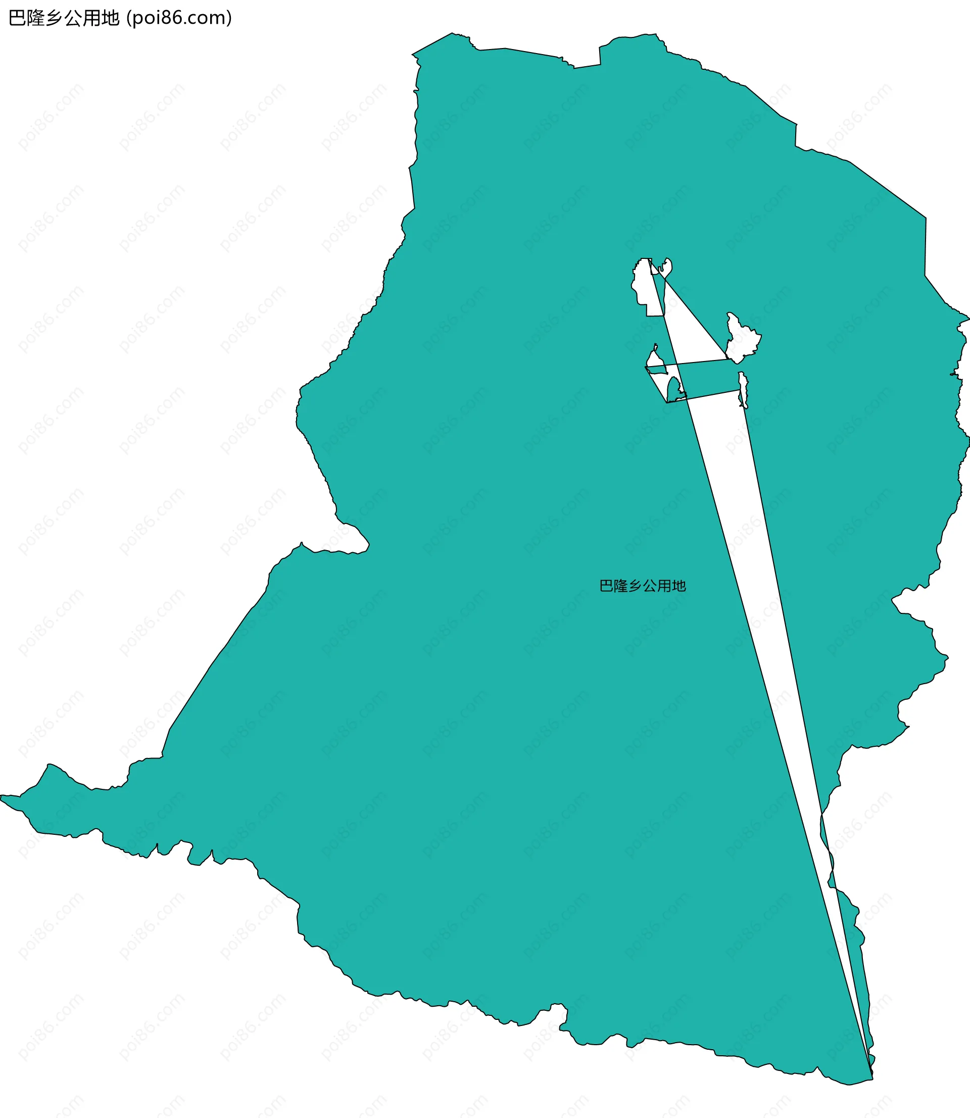 巴隆乡公用地边界地图