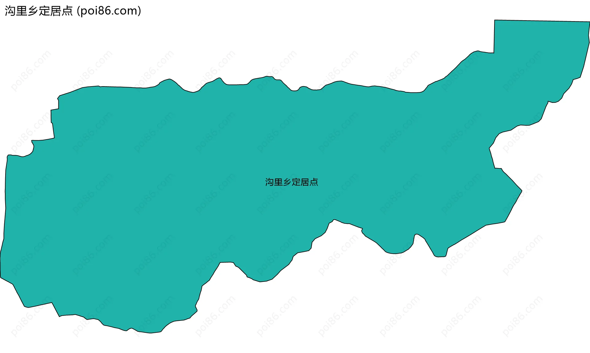 沟里乡定居点边界地图