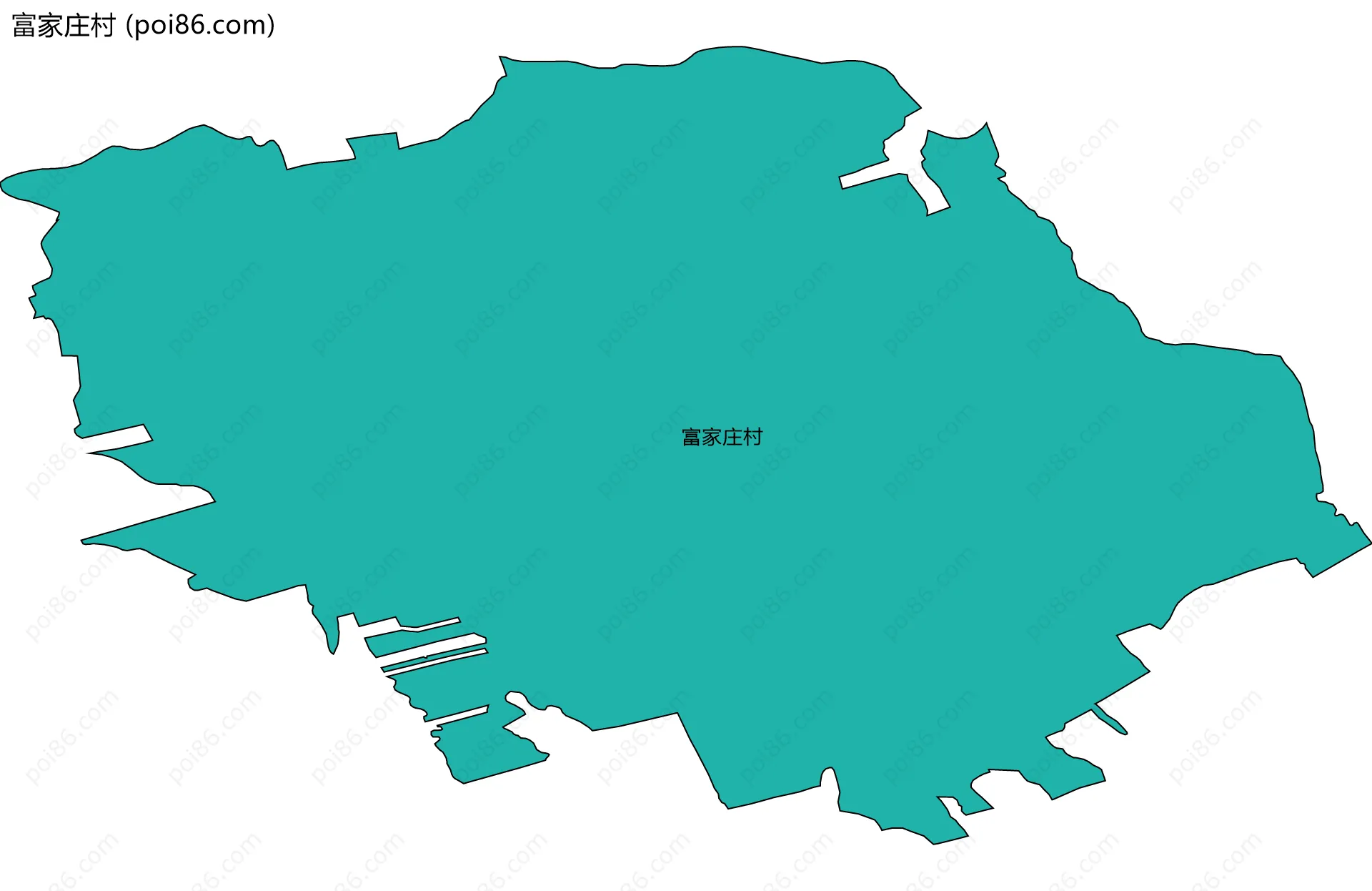 富家庄村边界地图
