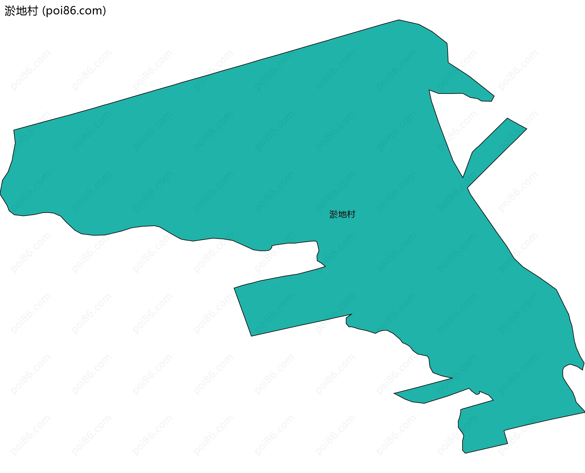 淤地村边界地图