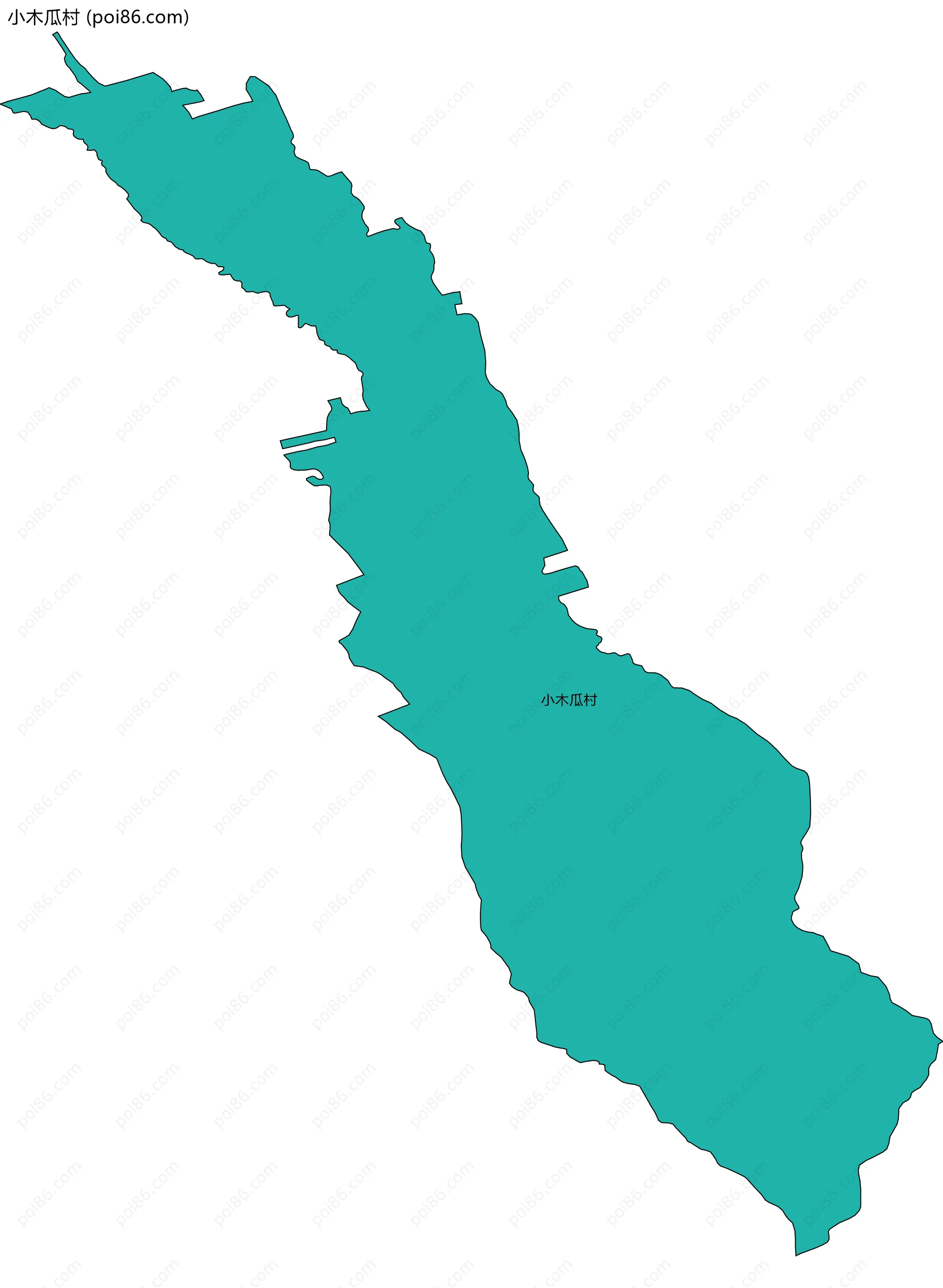 小木瓜村边界地图