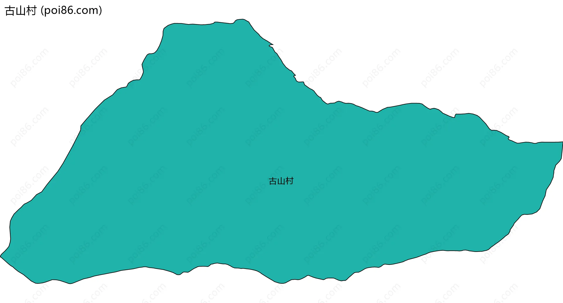 古山村边界地图