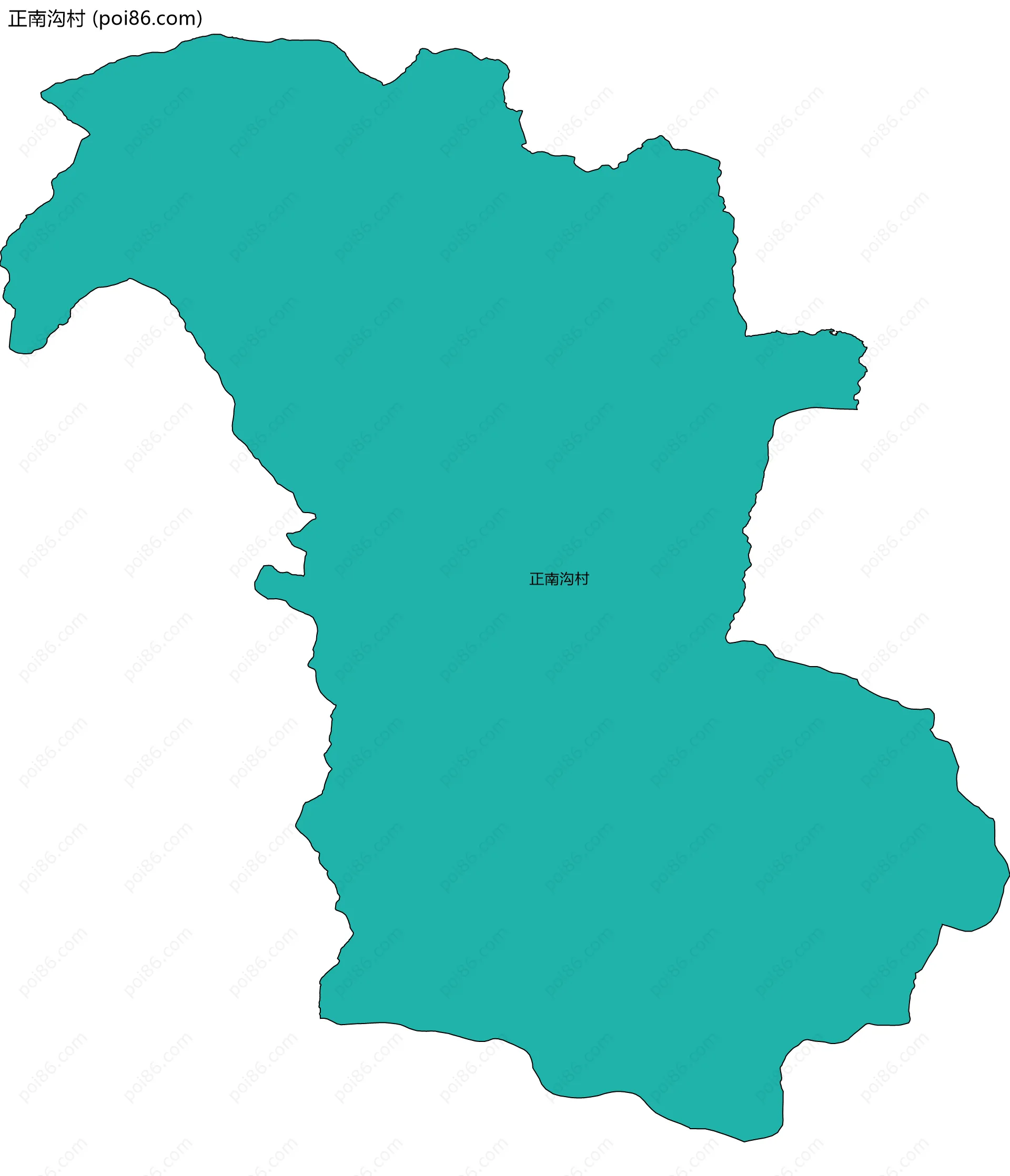 正南沟村边界地图