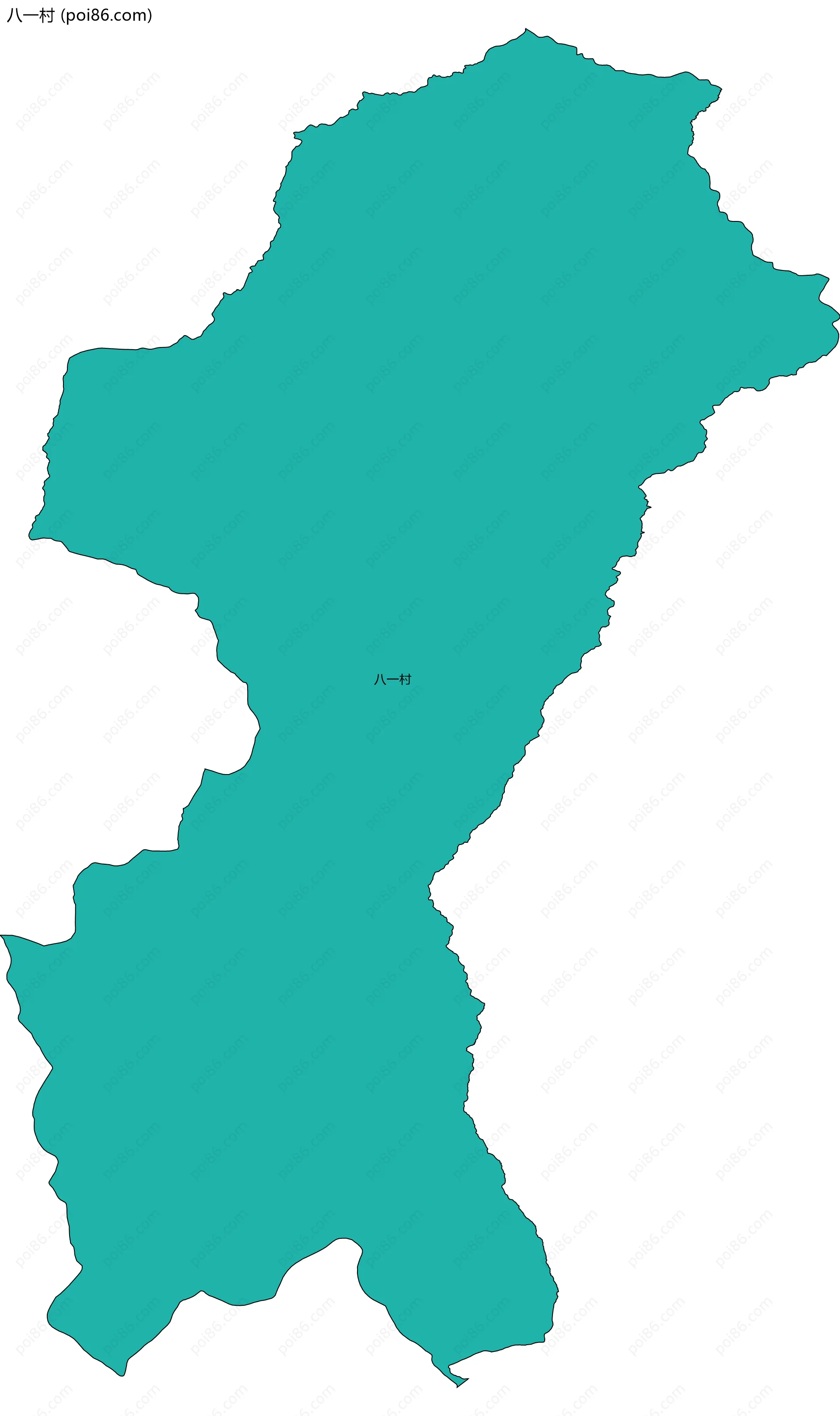 八一村边界地图