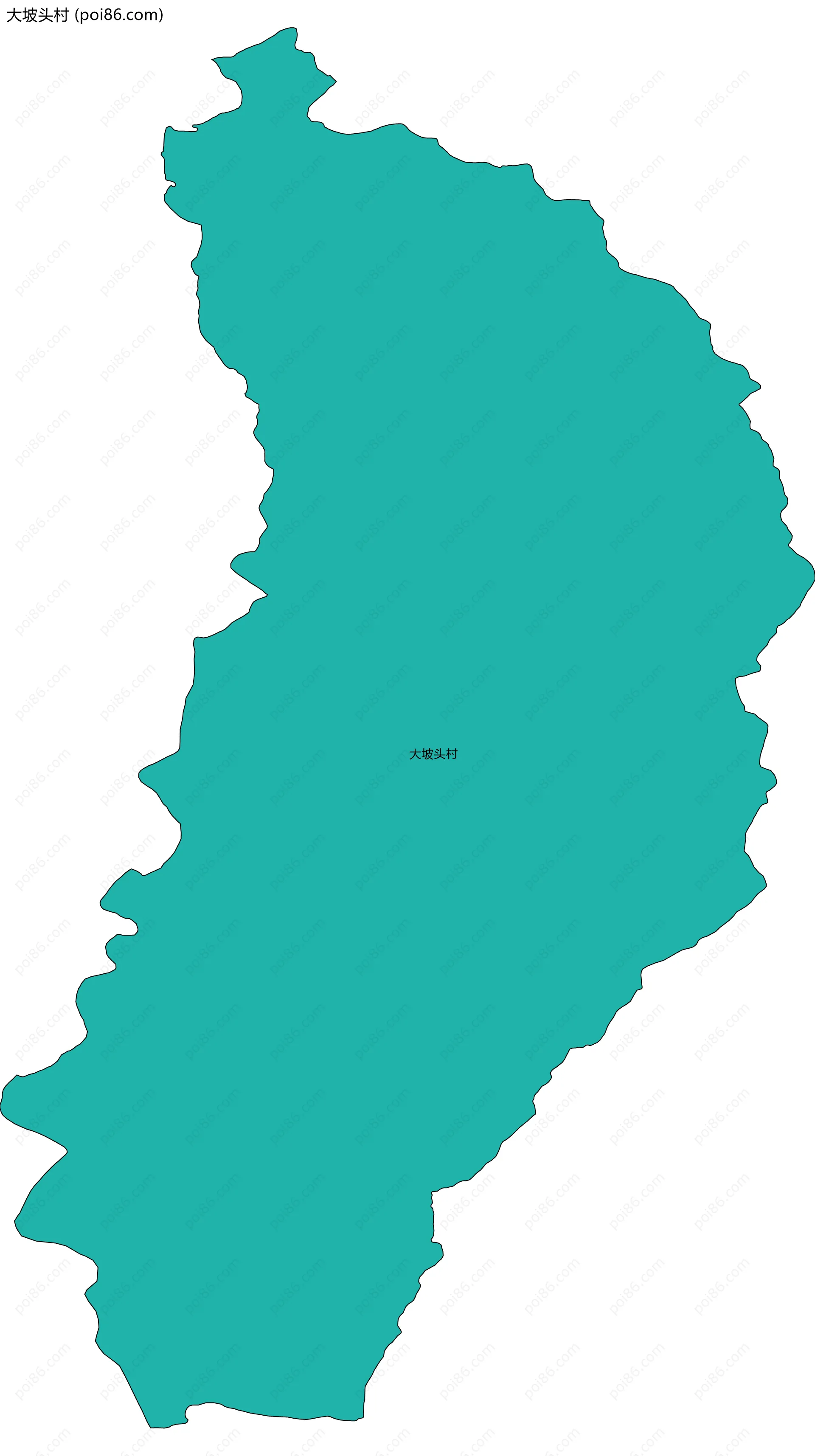 大坡头村边界地图