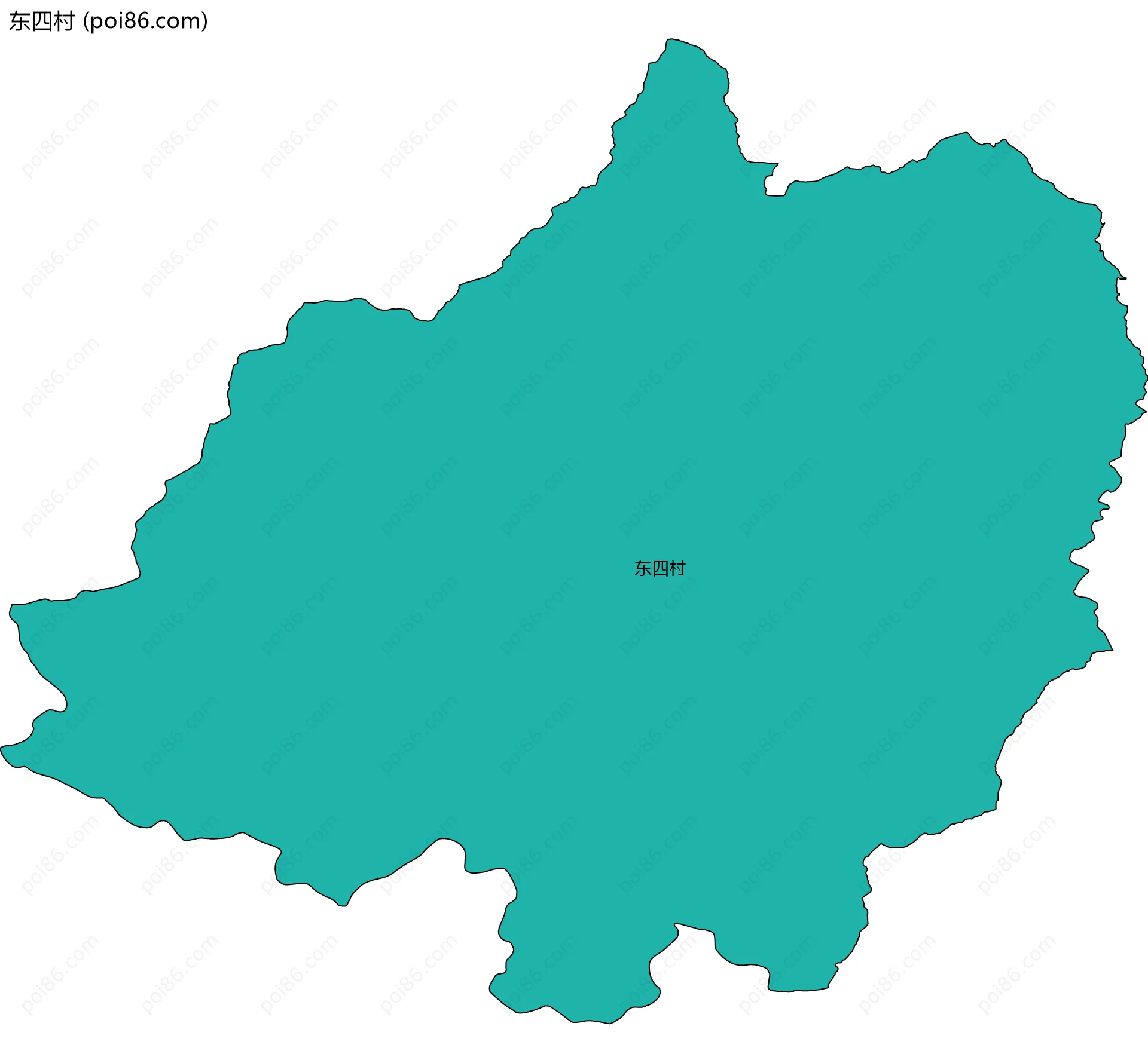 东四村边界地图
