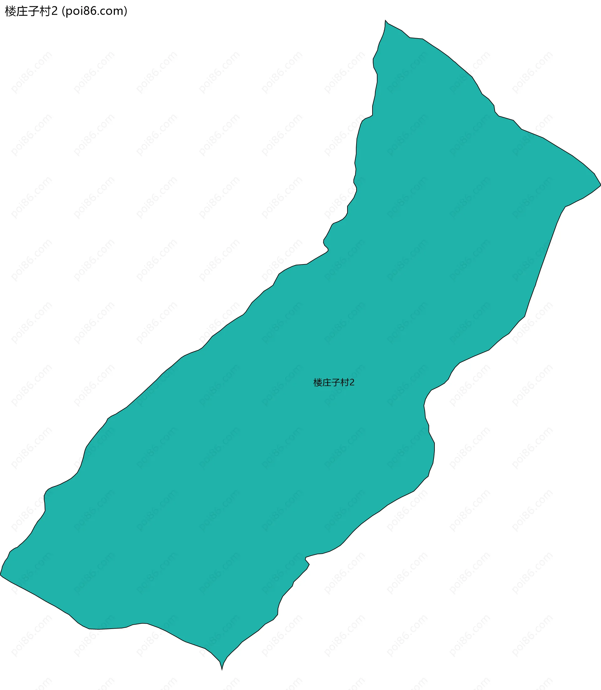 楼庄子村2边界地图