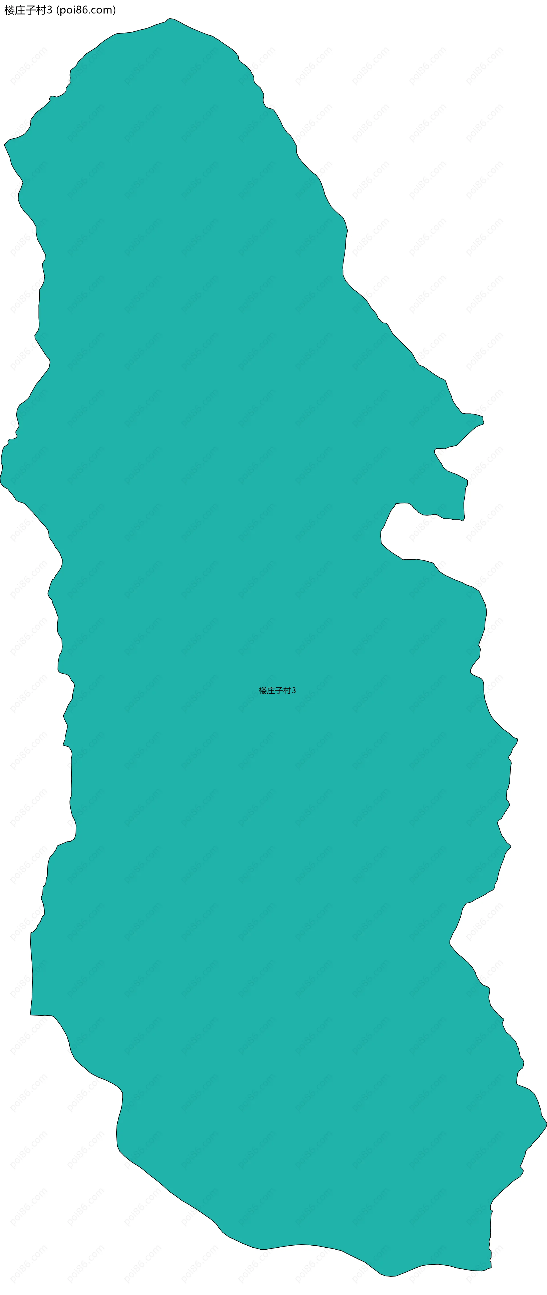 楼庄子村3边界地图