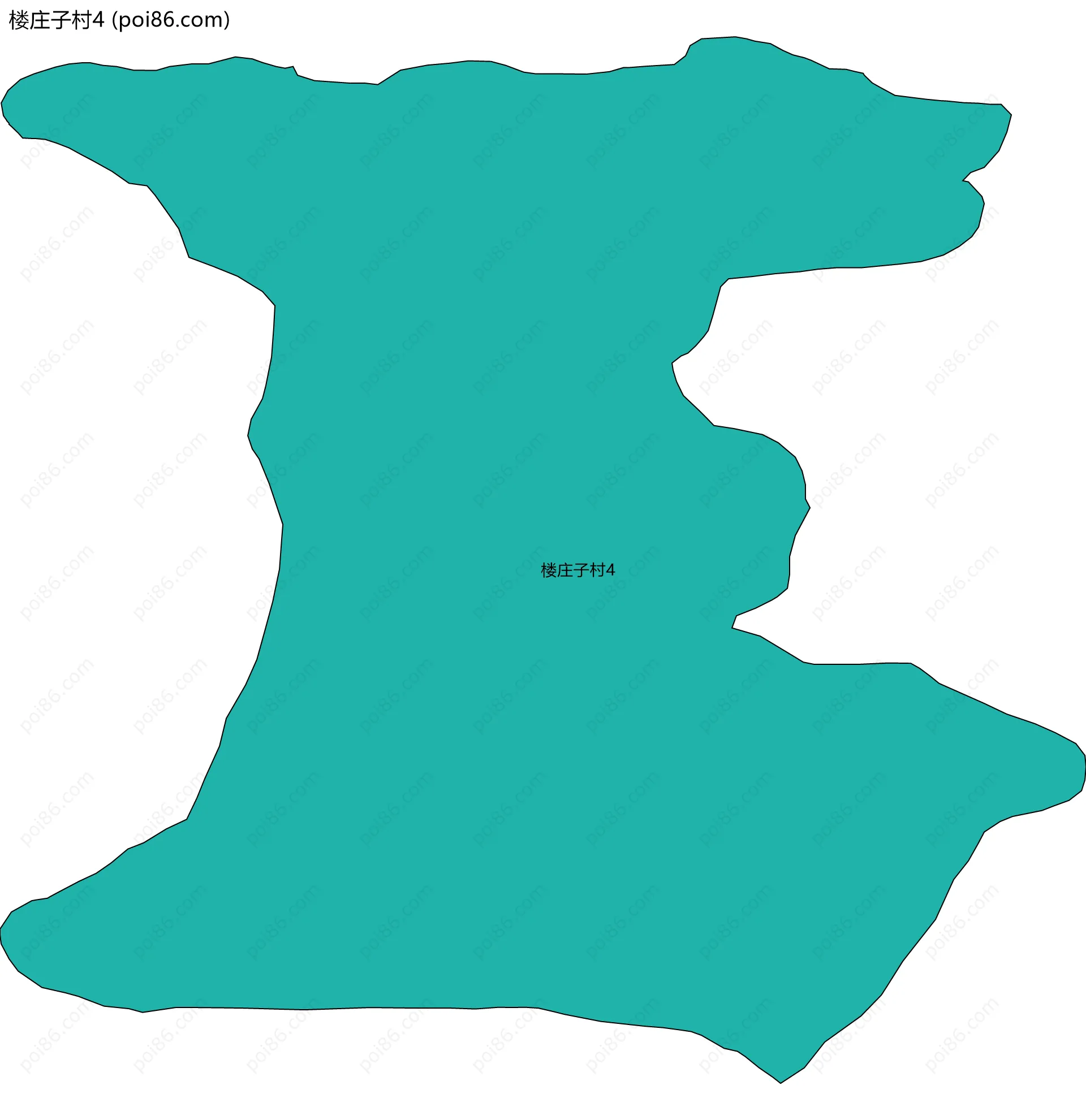 楼庄子村4边界地图