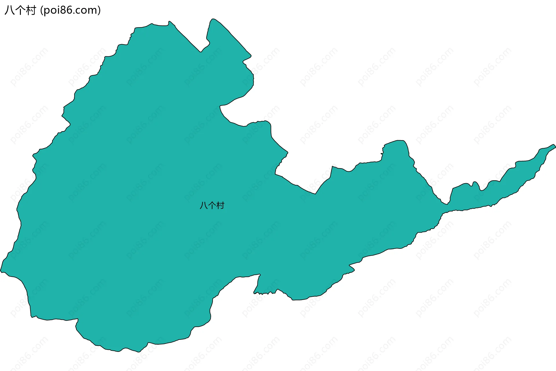 八个村边界地图