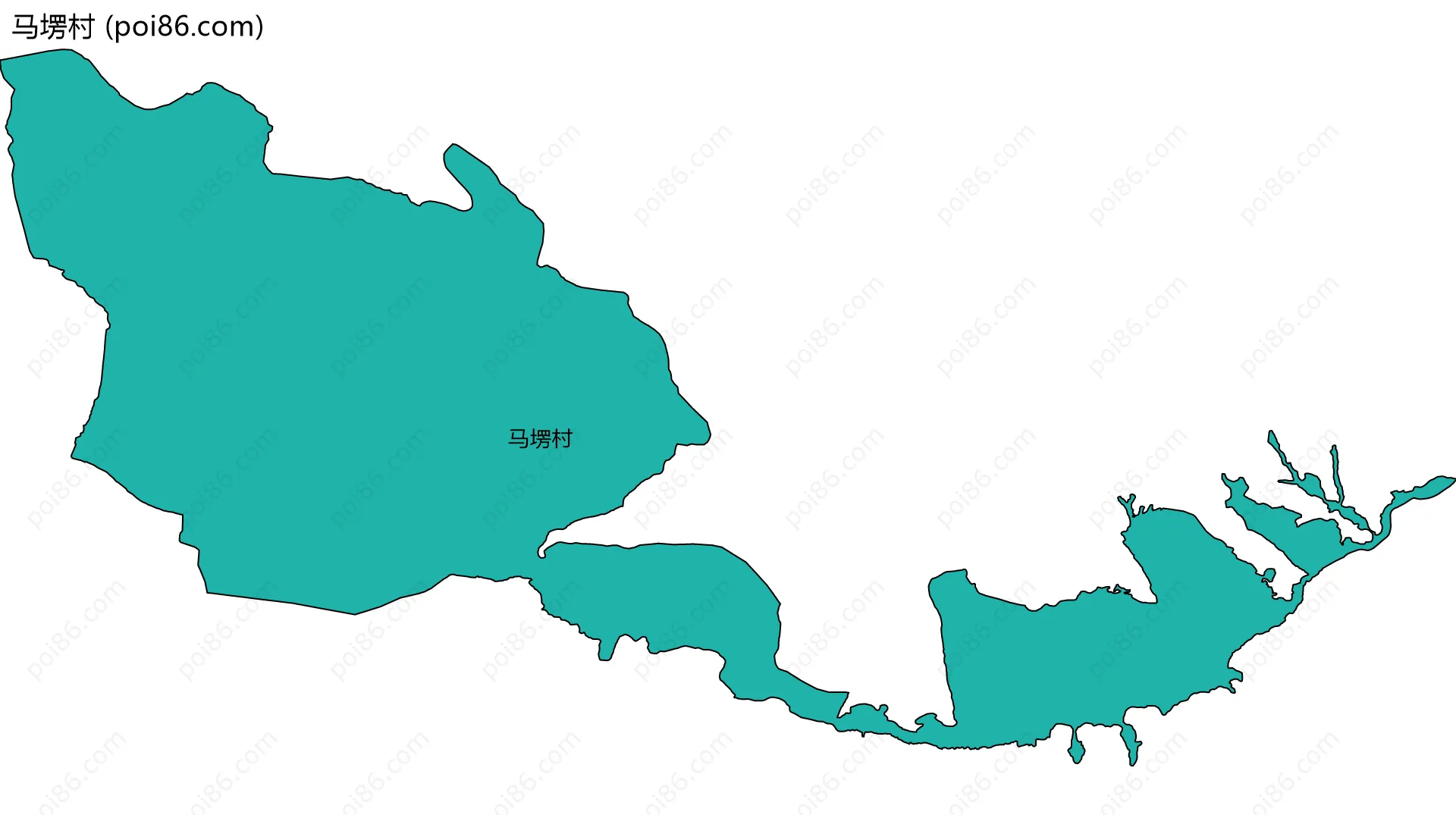 马塄村边界地图