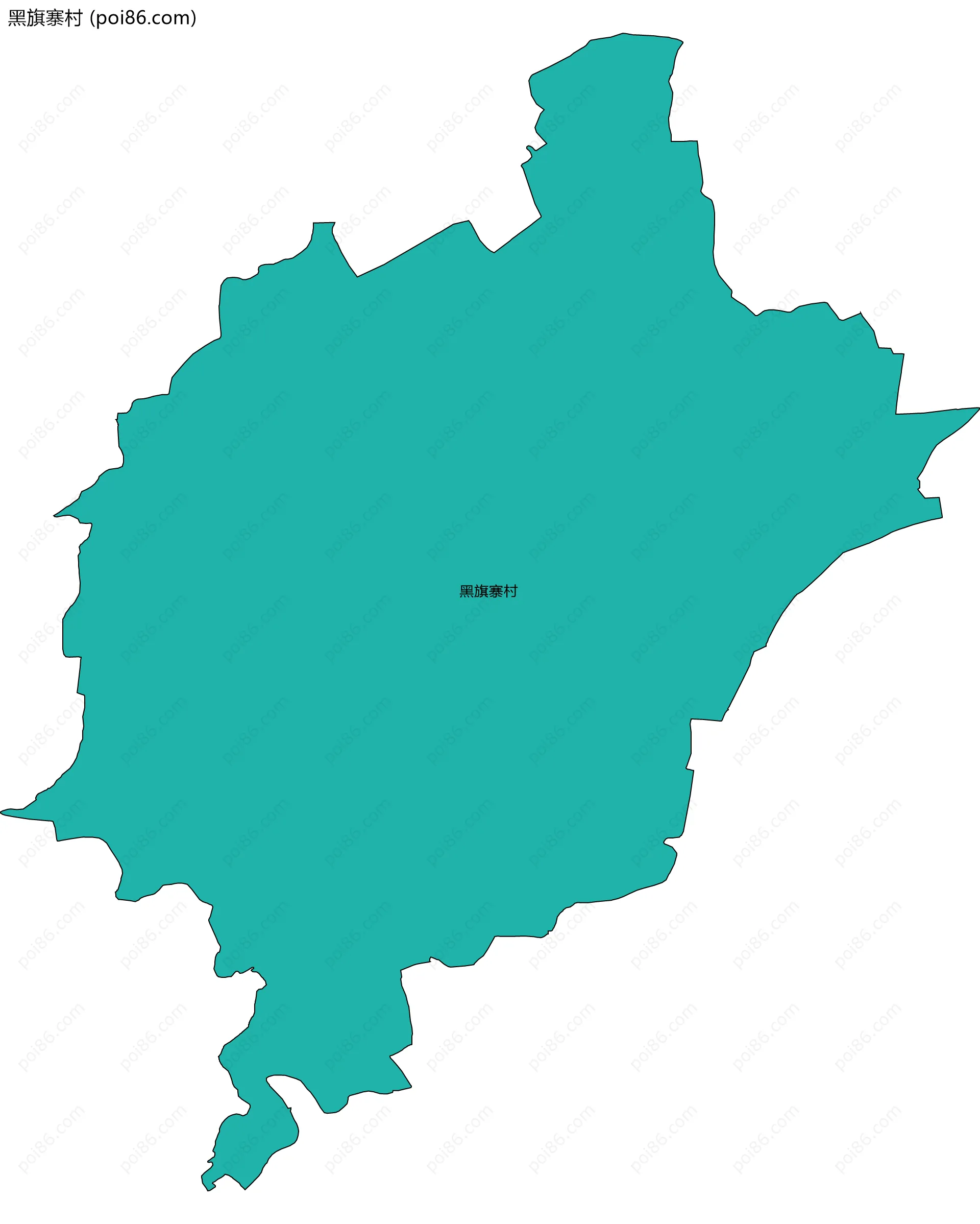 黑旗寨村边界地图