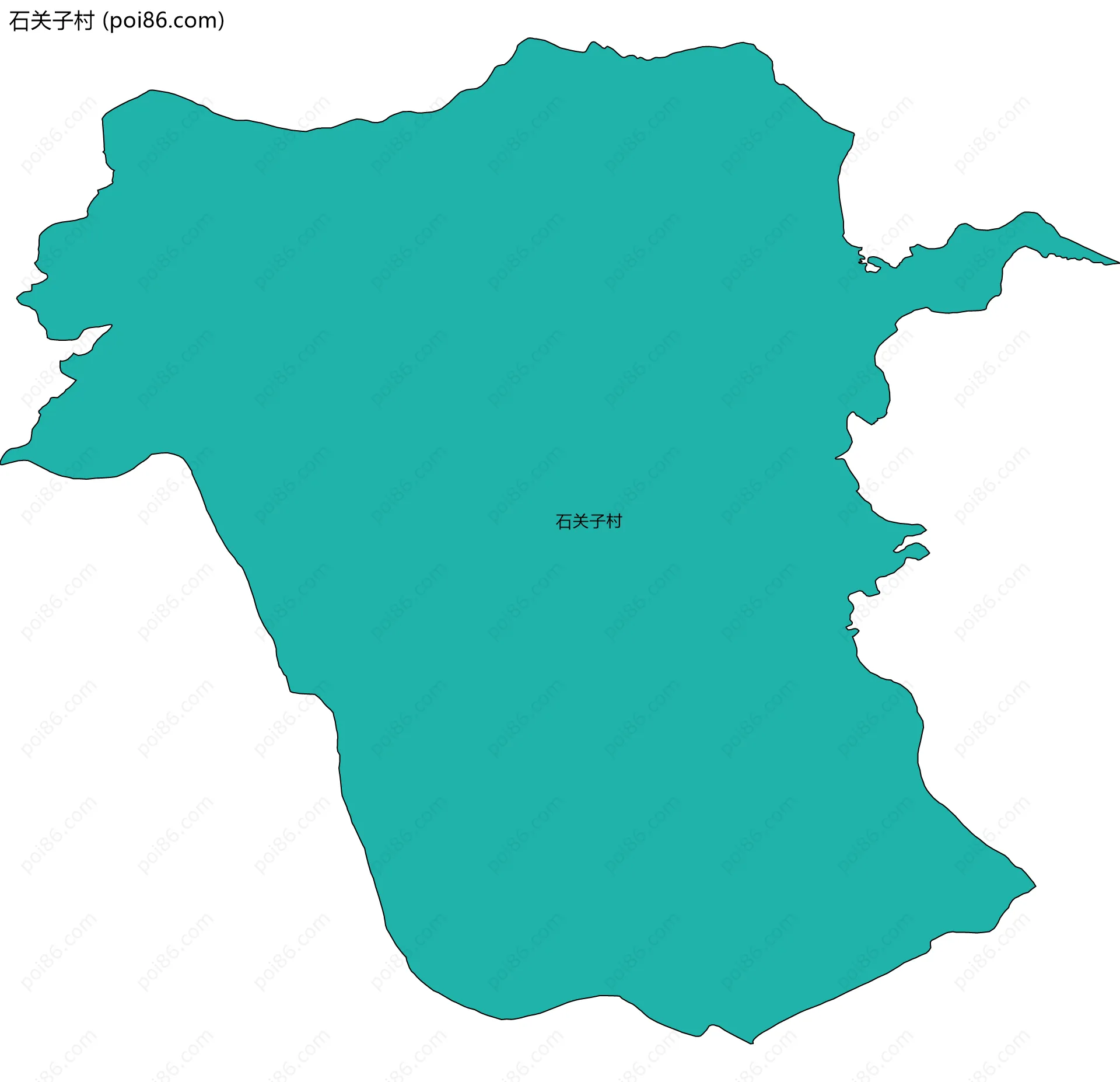 石关子村边界地图