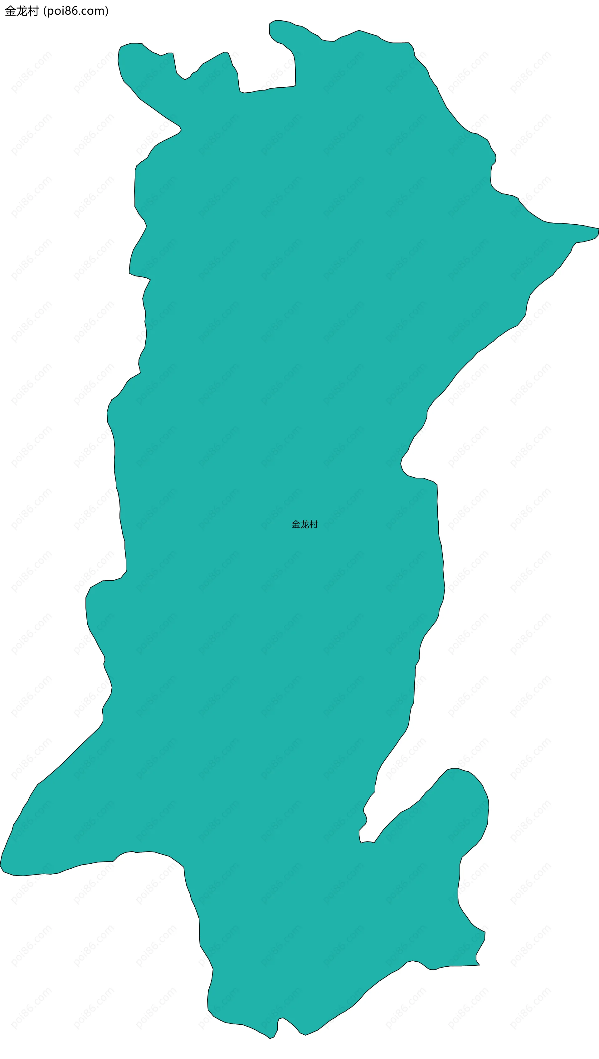 金龙村边界地图